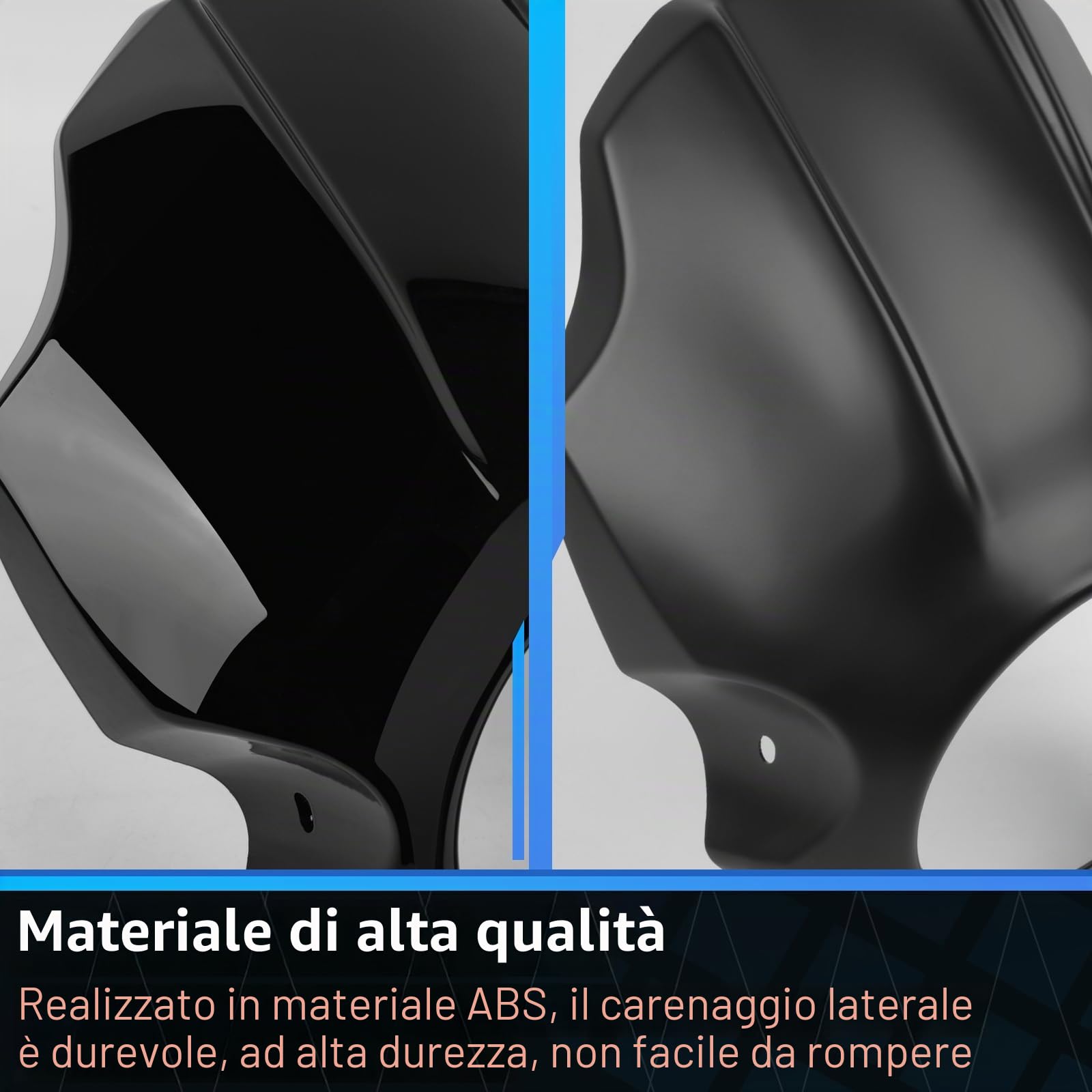 Copertura parafango anteriore per moto GFARDMOTO compatibile con Honda Rebel CMX250 300 500 (2020-2025) e CMX1100 (2021-2025), visiera parafango anteriore con attacco a forcella (Nero lucido)