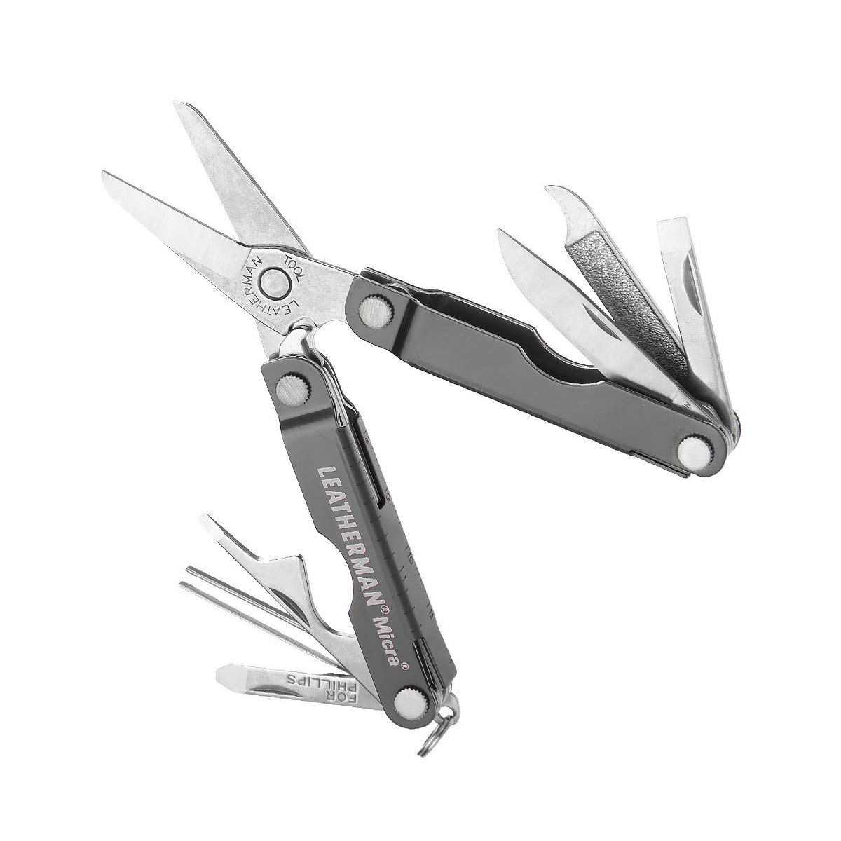LEATHERMANMICRA GREY KKEYRING MULTITOOL (Multi Color)