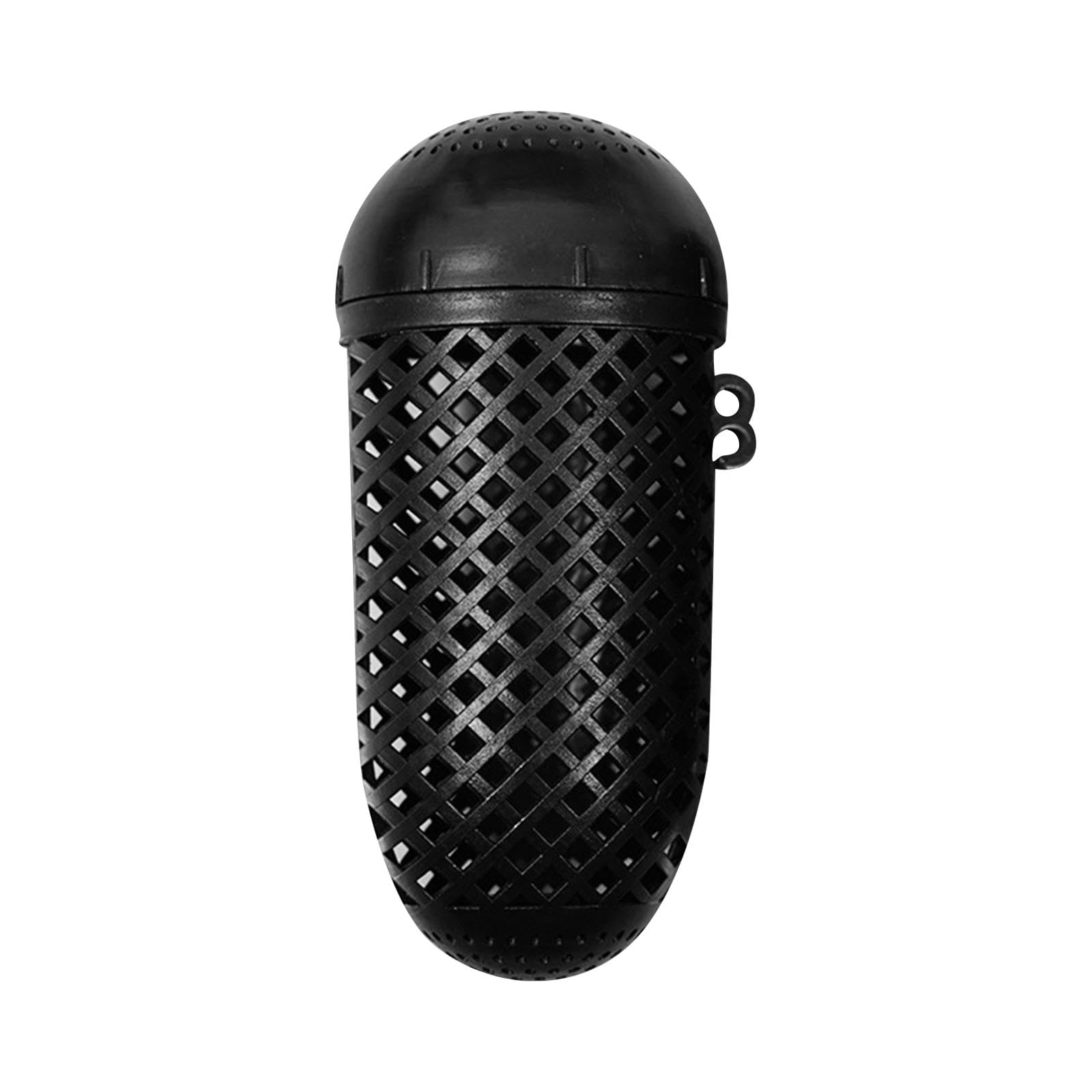 QSTDGVPW Fishing Cage Feeder, Bait Cage Feeder, Lightweight Fishing Cage with Bait Container, for Crabs, Shrimp, Black Large Hole