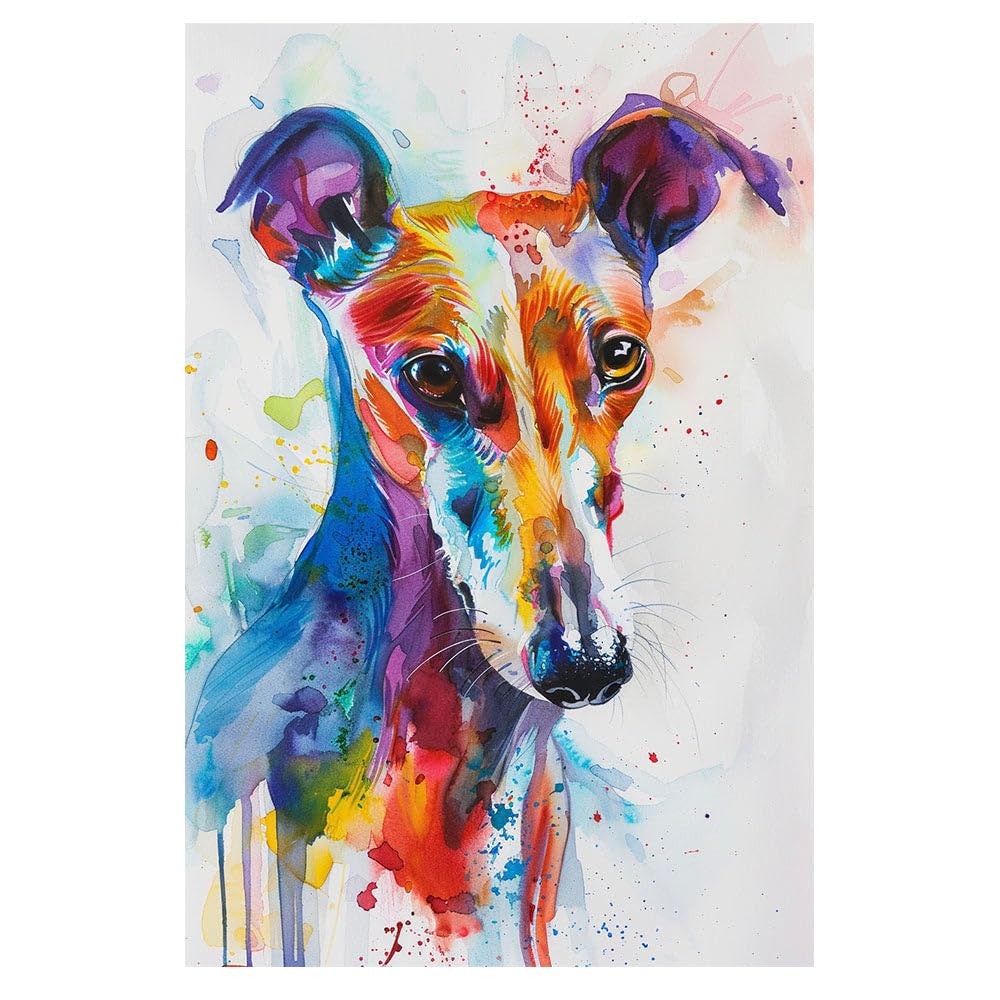 Amazon.com: Generic HTT Whippet Dog Wall Art Farmhouse Decor