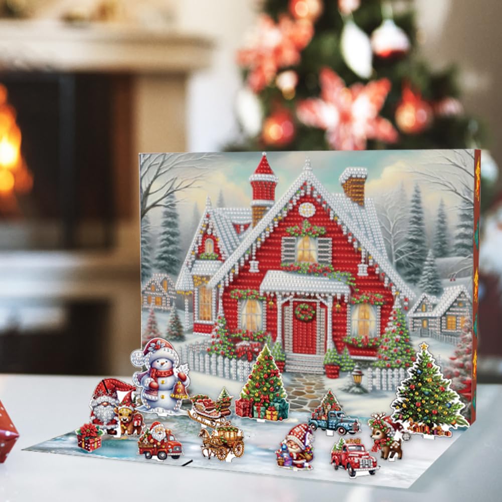 ダイヤモンドアートクラブ　雪小屋のオーナメント ダイヤモンドアートクラブ 雪小屋のオーナメント Snow Cabin