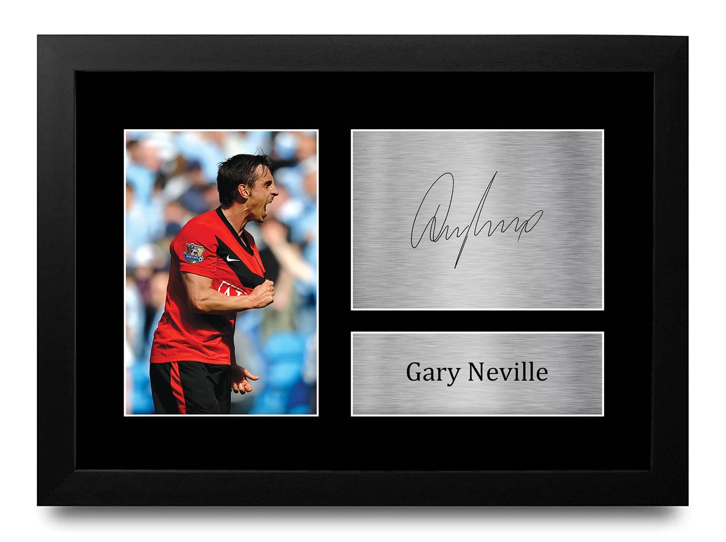 Photo Autographe Harry Maguire A4 - Cadeau Foot - Impression Premium Cadre Noir