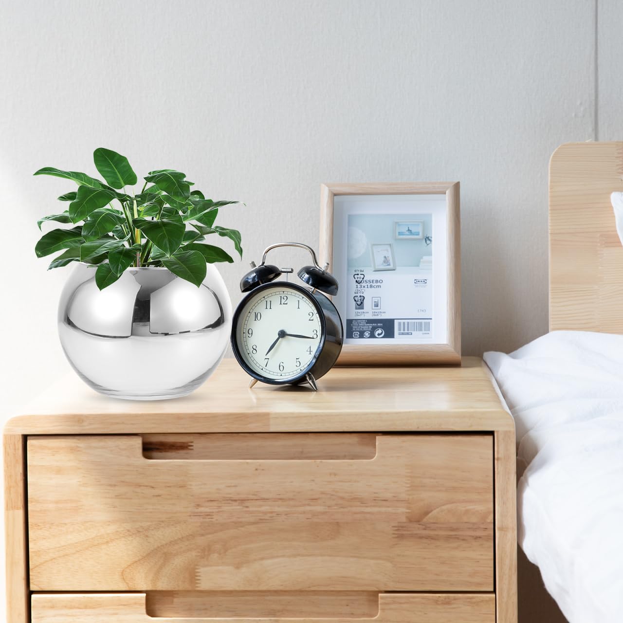 DOITOOL Vaso Di Vetro 6 Pollici Per Composizioni Floreali Centrotavola Decorativo Casa E Ufficio Vaso Di Fiori Da Interni in Vetro Trasparente Per Decorazioni Tavola E Ambienti Moderni