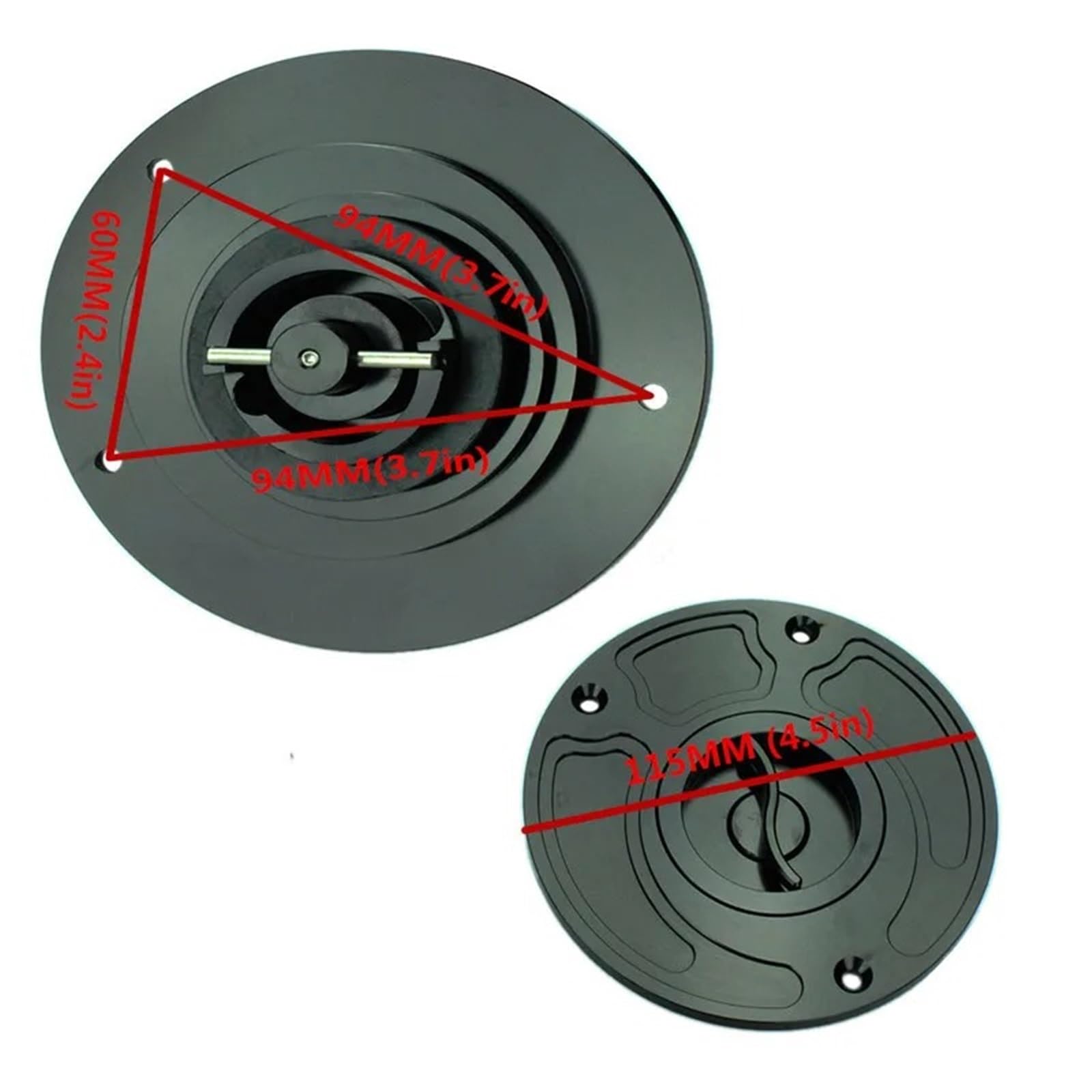 Tappo Serbatoio Per CBR 600 F4I F4 F3 F2 RC51 VTR 1000 600RR | Tappi Senza Chiave Per Coperchio Serbatoio Carburante Moto CNC(Black)