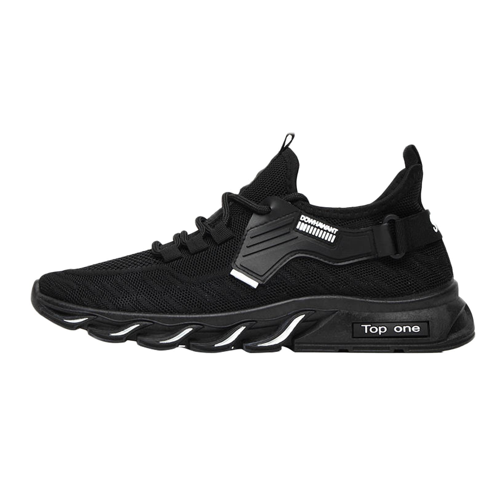BORAMAX Mens Running Shoes Breathable Mens Tennis Shoes Lightweight Sneakers One Pedal Gym Casual Comfortable Shoes