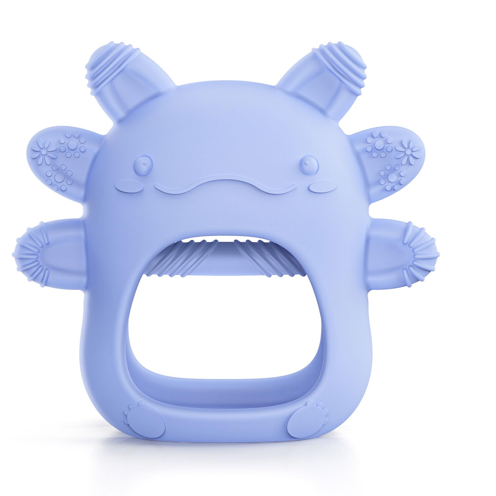 akolik Beißring Baby, Baby Spielzeug und Zahnungshilfe für 0 3 6 9 Monate, BPA-freies Beissring für Babys, Beißhandschuhe, Lebensmitteltaugliche Geschenke für Neugeborene