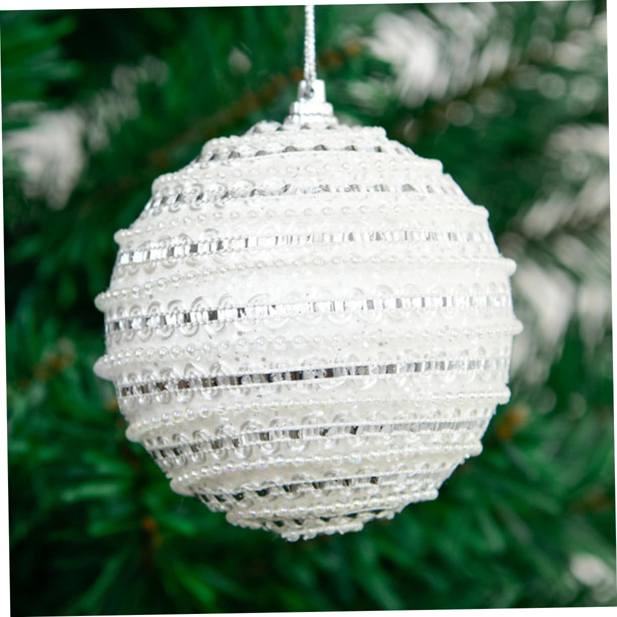 Alipis 15 Piezas Bolas de Navidad Adornos navideños con Bolas de Nieve Bolas de árbol de Navidad con Purpurina Christmas Tree Xmas Tree decoración del árbol de Navidad Party Decoration :