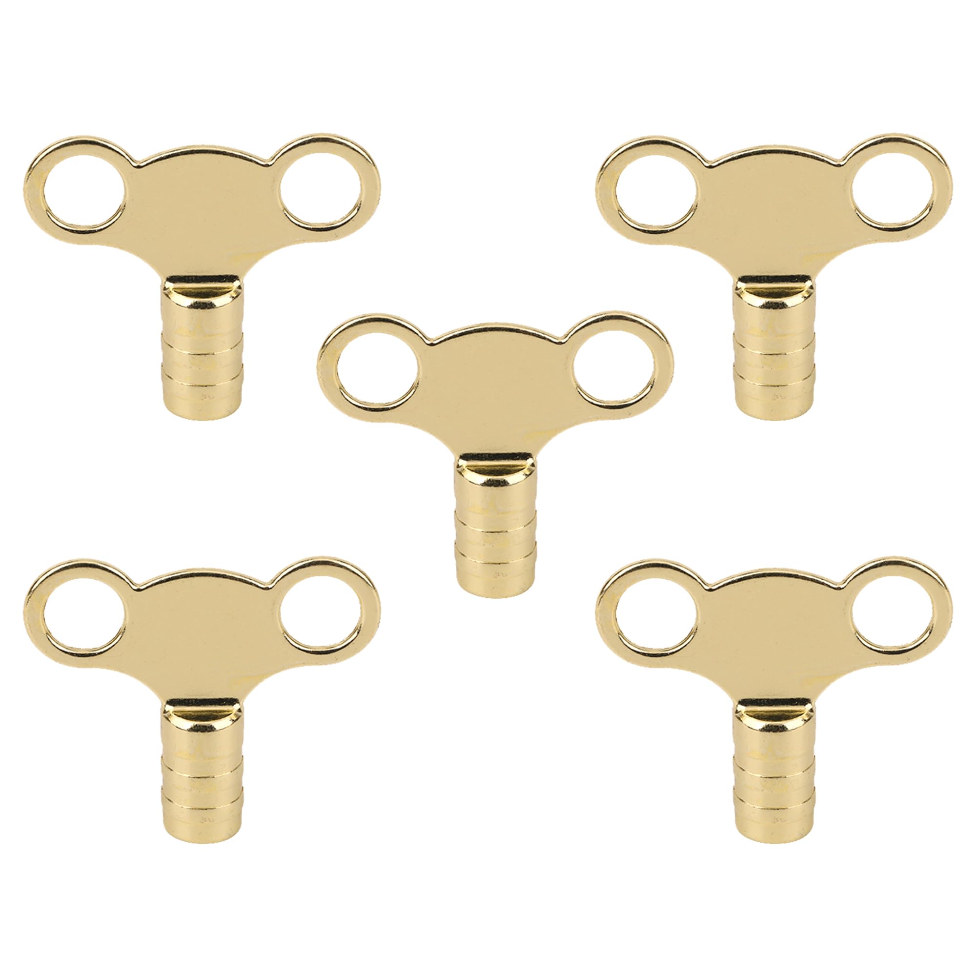 WedDecor Solid Brass Radiator Bleed Key, Pack of 5 Universal 5mm Heavy Duty Radiator Key UK, Radiator Valve Clock Caps Key for Bleeding Air Vent, Heater Bleeding Key UK Plumbing Tools & Equipment โ image 1