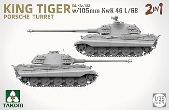 Amazon | タコム 1/35 ドイツ キングタイガー Sd.Kfz.182 ポルシェ砲塔