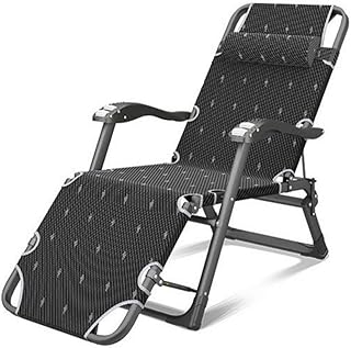 Conjuntos de móveis de jardim, espreguiçadeiras de acampamento, cadeiras de jardim, cadeiras dobráveis de gravidade, reclinável, à prova d'água, espreguiçadeiras de metal para escritório ao ar livre, belas paisagens