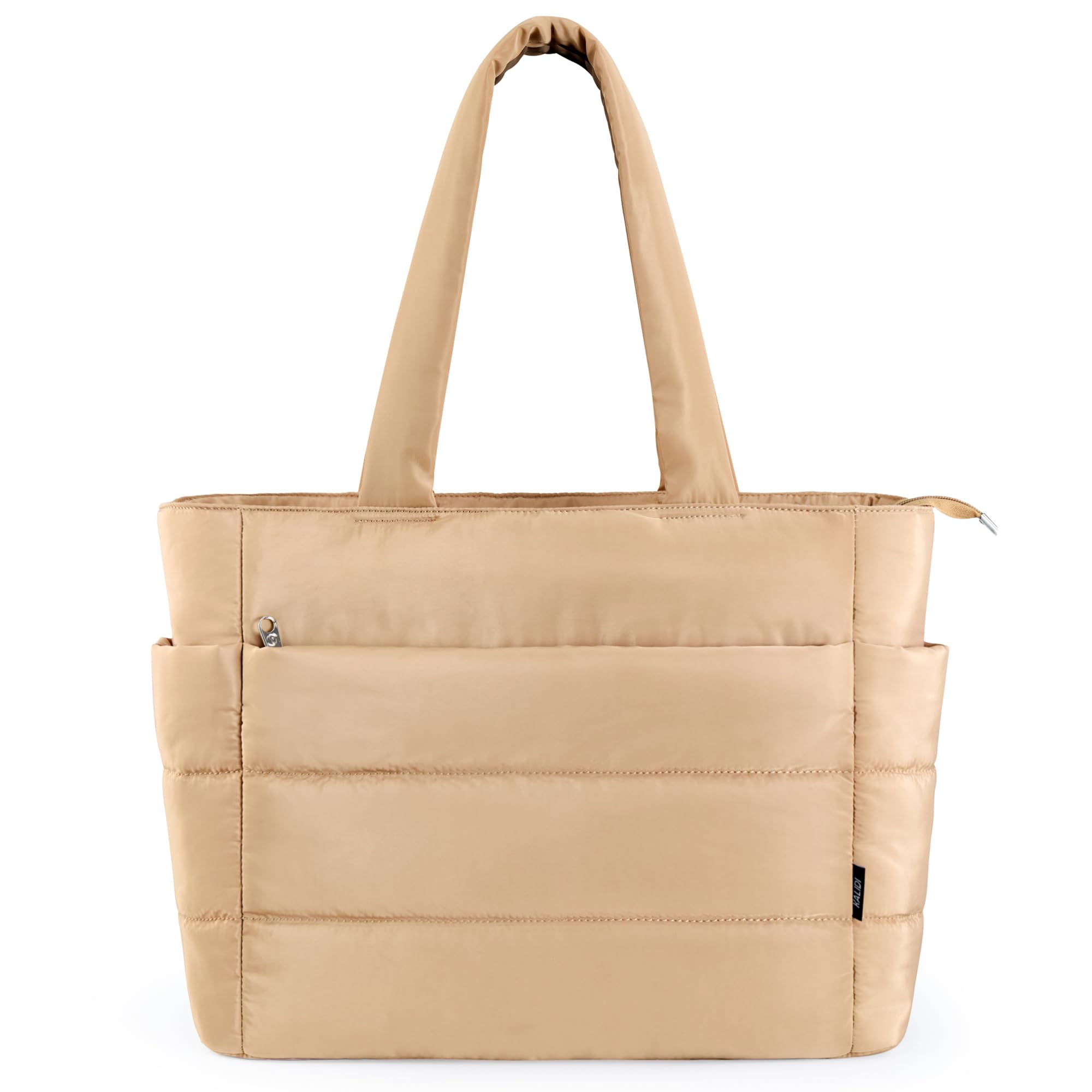 KALIDI Quilted Tote Bag, Medium Soft Padded Puffer For Laptop Pad Daily