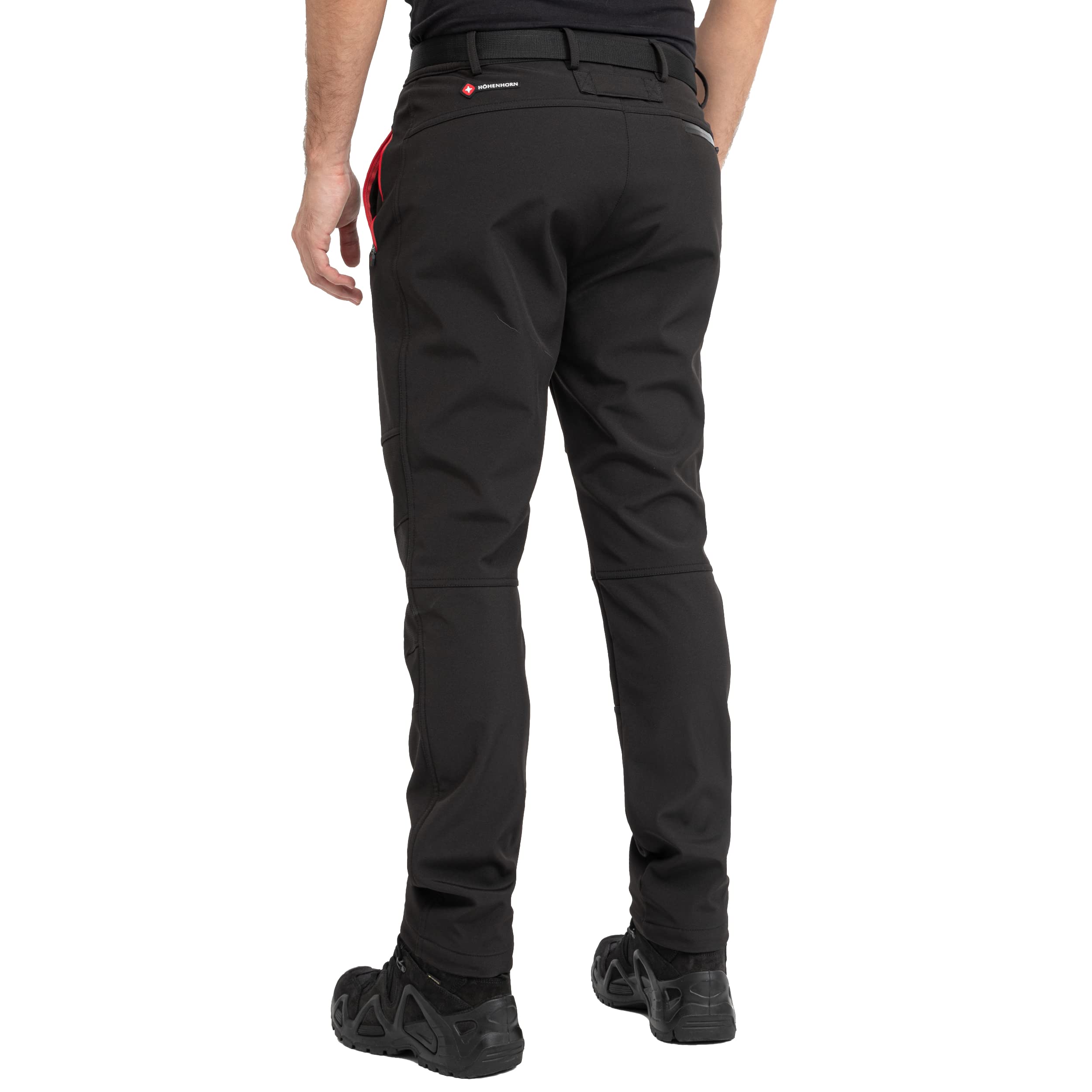 Höhenhorn Trekmaster Pantalon de randonnée en softshell pour homme - Pantalon d'hiver doublé - Pantalon de snowboard