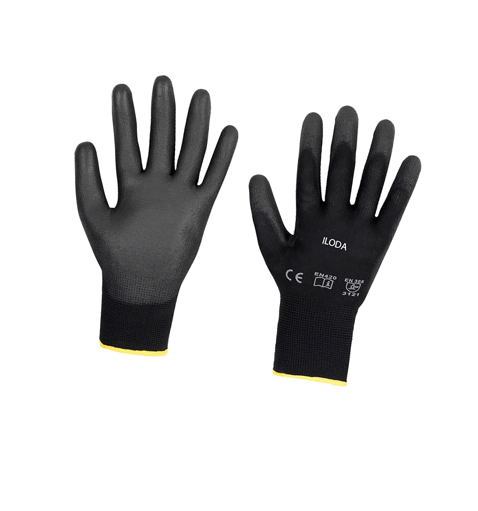 Schutzhandschuhe + Sprüh-Pistolengriff (rot oder schwarz) + 3X 500ml cartechnic Bremsenreiniger Spray, Entfetter, Ölentferner, Fettentferner