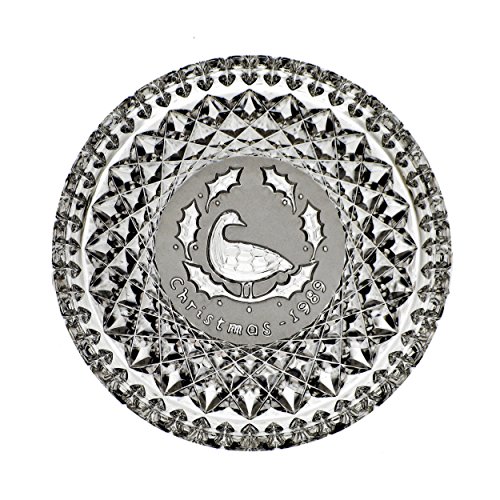 Waterford 12 Days of Christmas Annual Crystal Plate 1989 - Six Geese Waterford 12 Days of Christmas Annual Crystal Plate 1989 - Six Geese