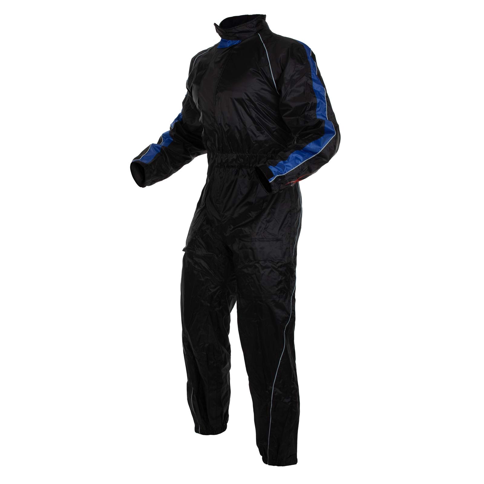 Combinaison Moto Antipluie 100% Étanche - Nylon Réfléchissant Fluoro, Taille XL | Protection Pluie & Vent