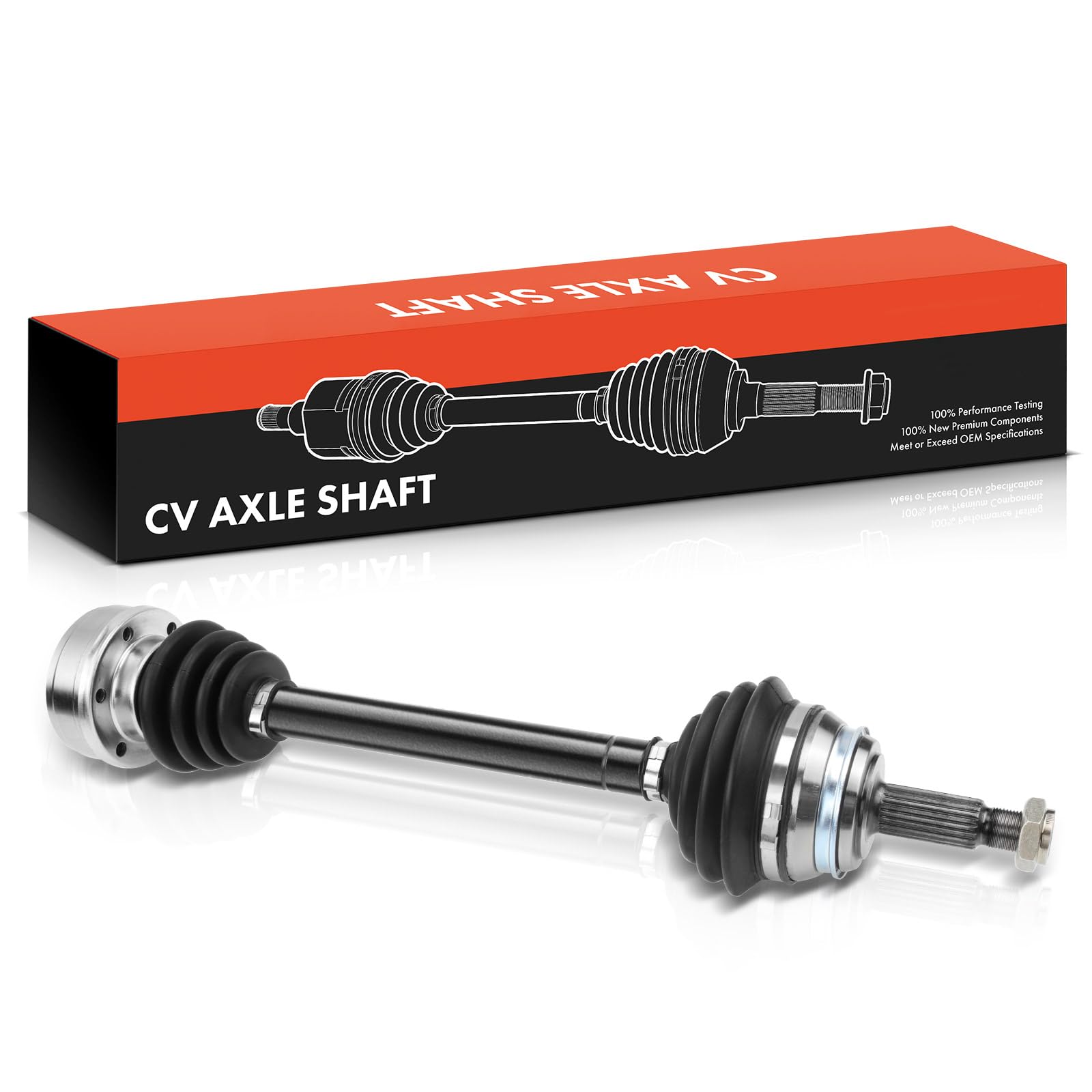 Frankberg Semiasse Albero di trasmissione MT/AT senza ABS Ring Compatibile con Cadd.y I 14 Golf I 17 Golf I Cabrioletlet 155 Golf II 19E 1G1 Polo Classic 6KV2 Replace# 171407271