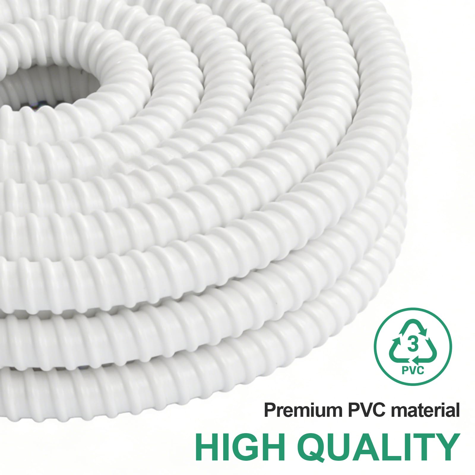 CPROSP Tuyau Condensat Clim Ø16mm (10m) en PVC, Tuyau de Condensat Climatiseur Clim, Résistant aux UV, pour Climatiseurs, Ajustable, Flexible - 5