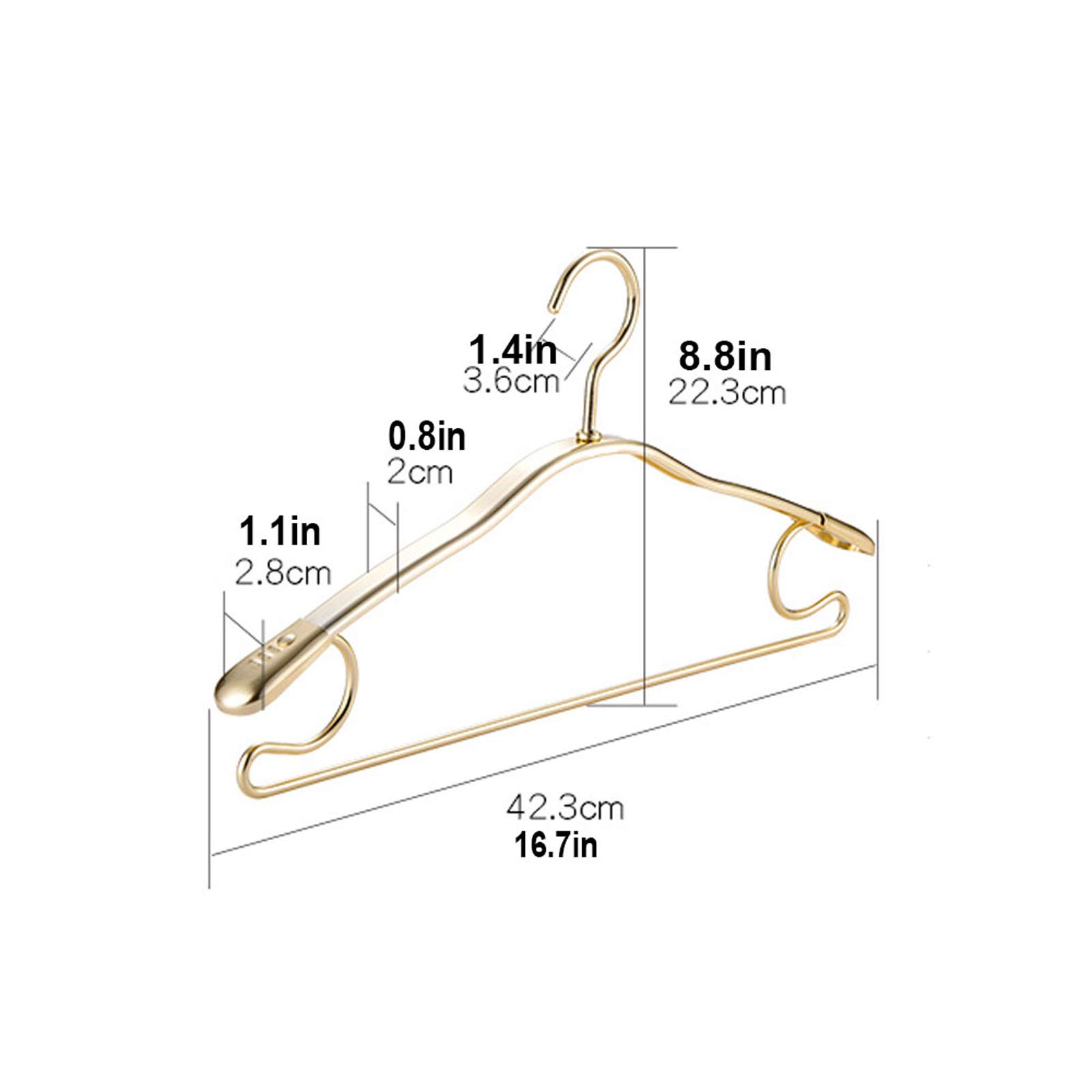 Haute Qualité Organisateur VêTements Multifonctionnel avec éPaules TrèS Larges 10 AntidéRapants Cintres Rangement CréAtif pour Costumes, Chemises, Manteaux, Vestes, Pantalons