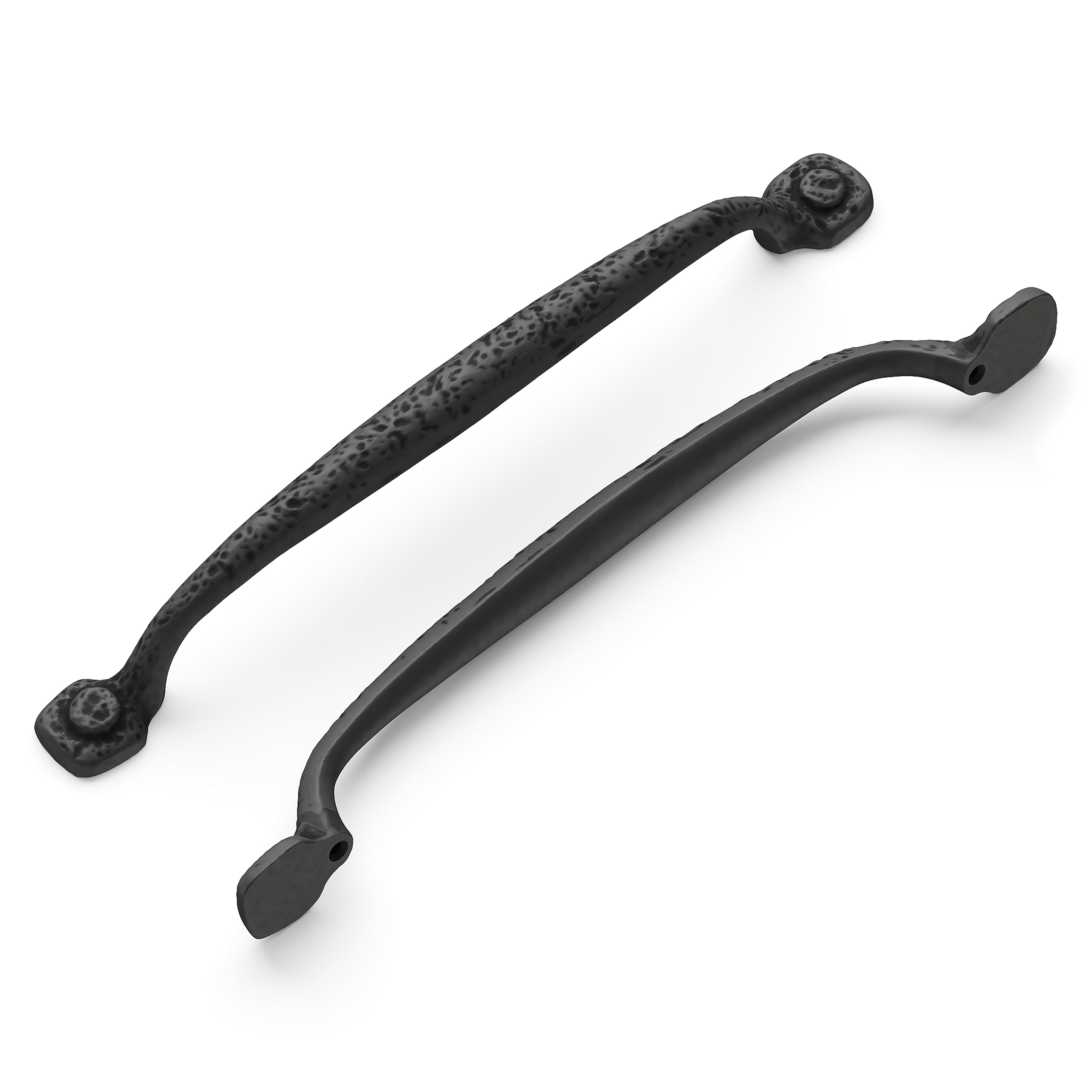 Poignée de meuble rustique 192 mm fer noir Hickory Hardware P2996-bi