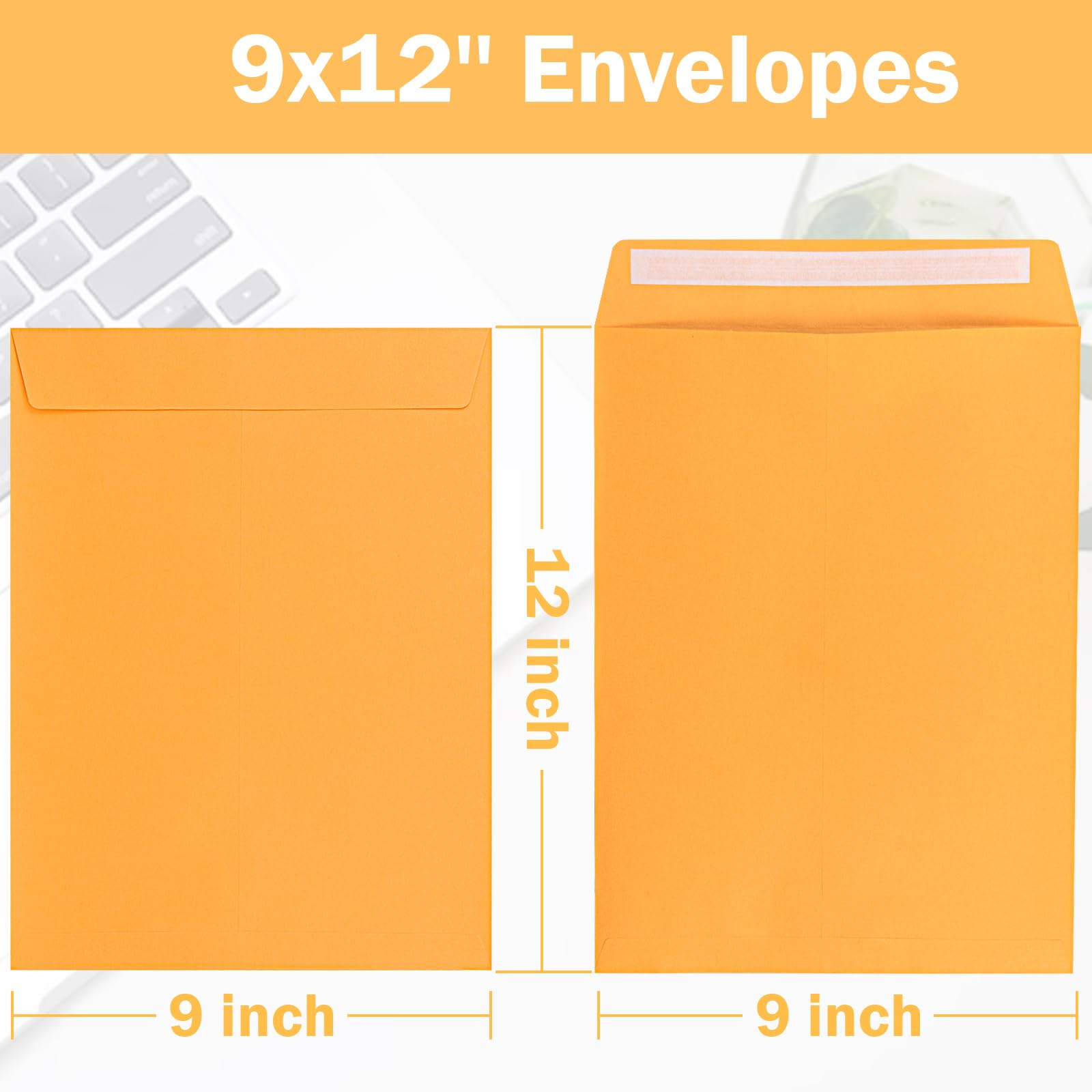 Lot De 50 Enveloppes Catalogues Autoadhésives Manilla - 12 X 9 Pouces - Marron - Staples - Neuf