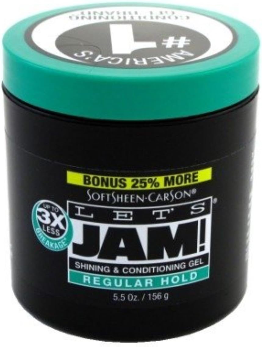 Lets Jam! Shining & Conditioning Gel Regular Hold, 5.5 oz (Pack of 12)