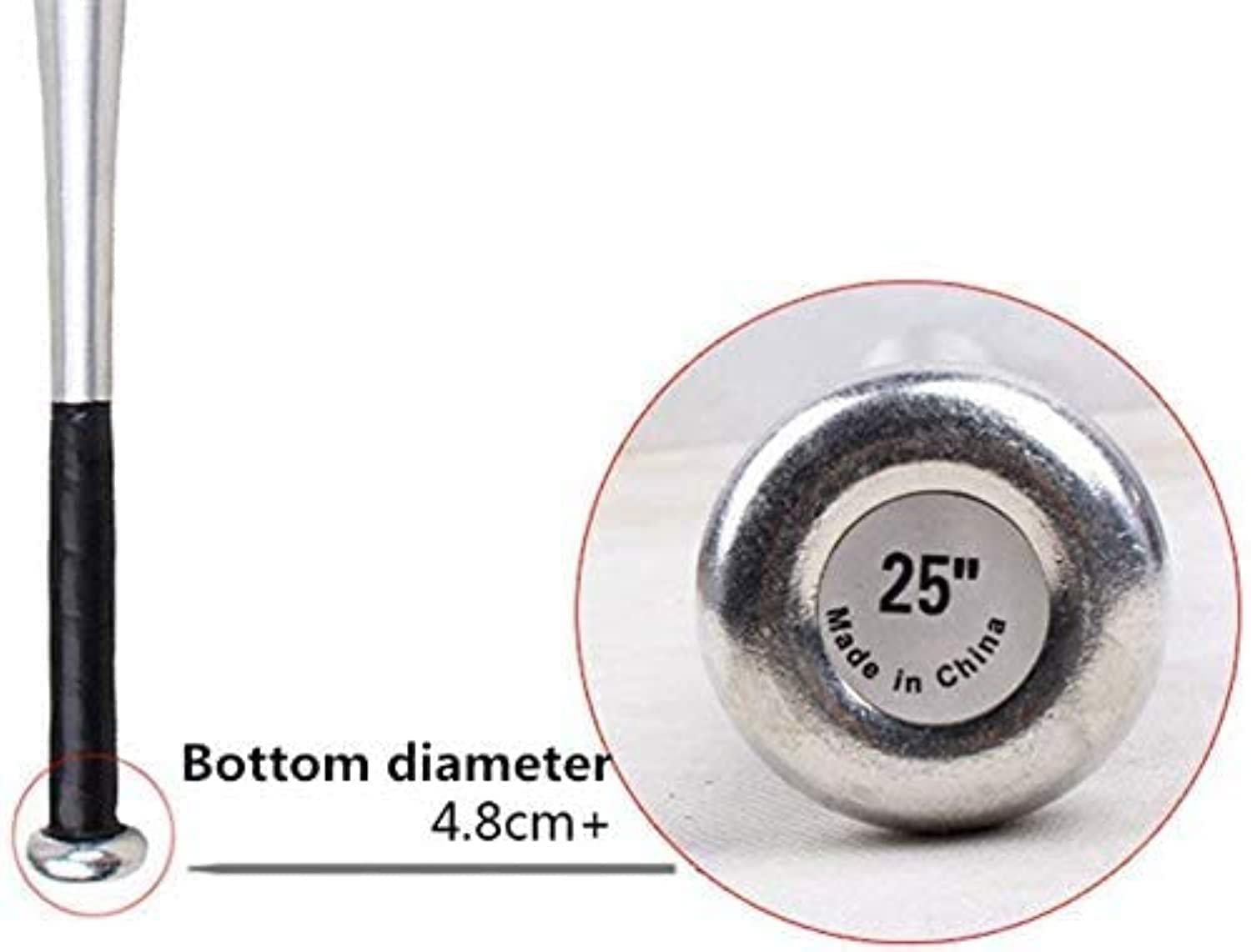 Mazza Da Baseball In Lega Alluminio 63,5 Cm - Per Softball, Esercizi, Adulti E Ragazzi - Foto 10