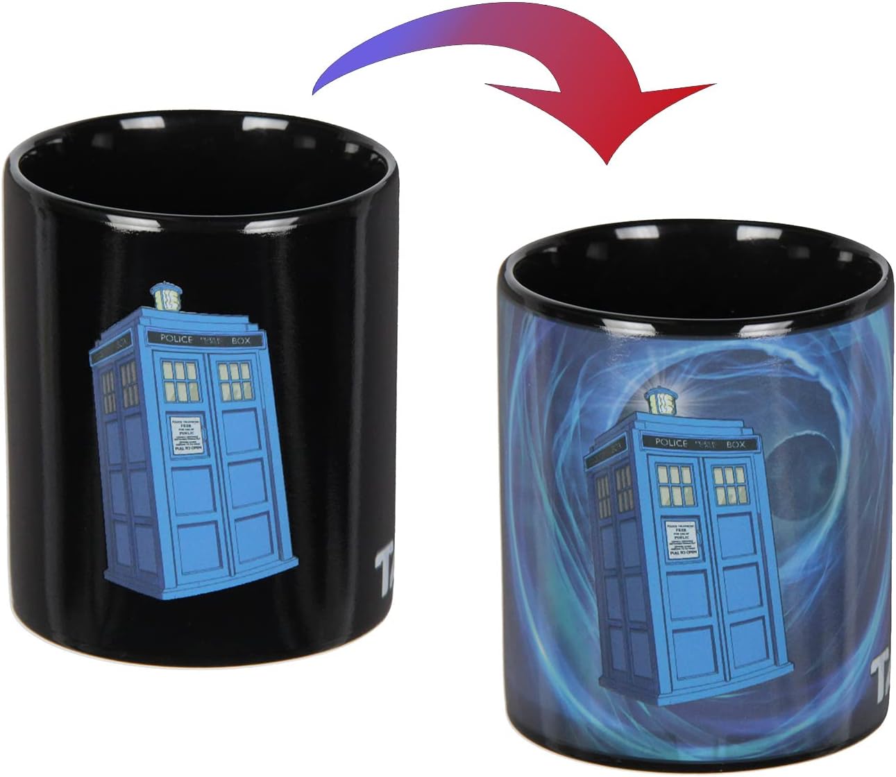 Doctor Who TARDIS Vortex Heat Reactive Color Changing Tea Coffee Mug Cup - Image 3