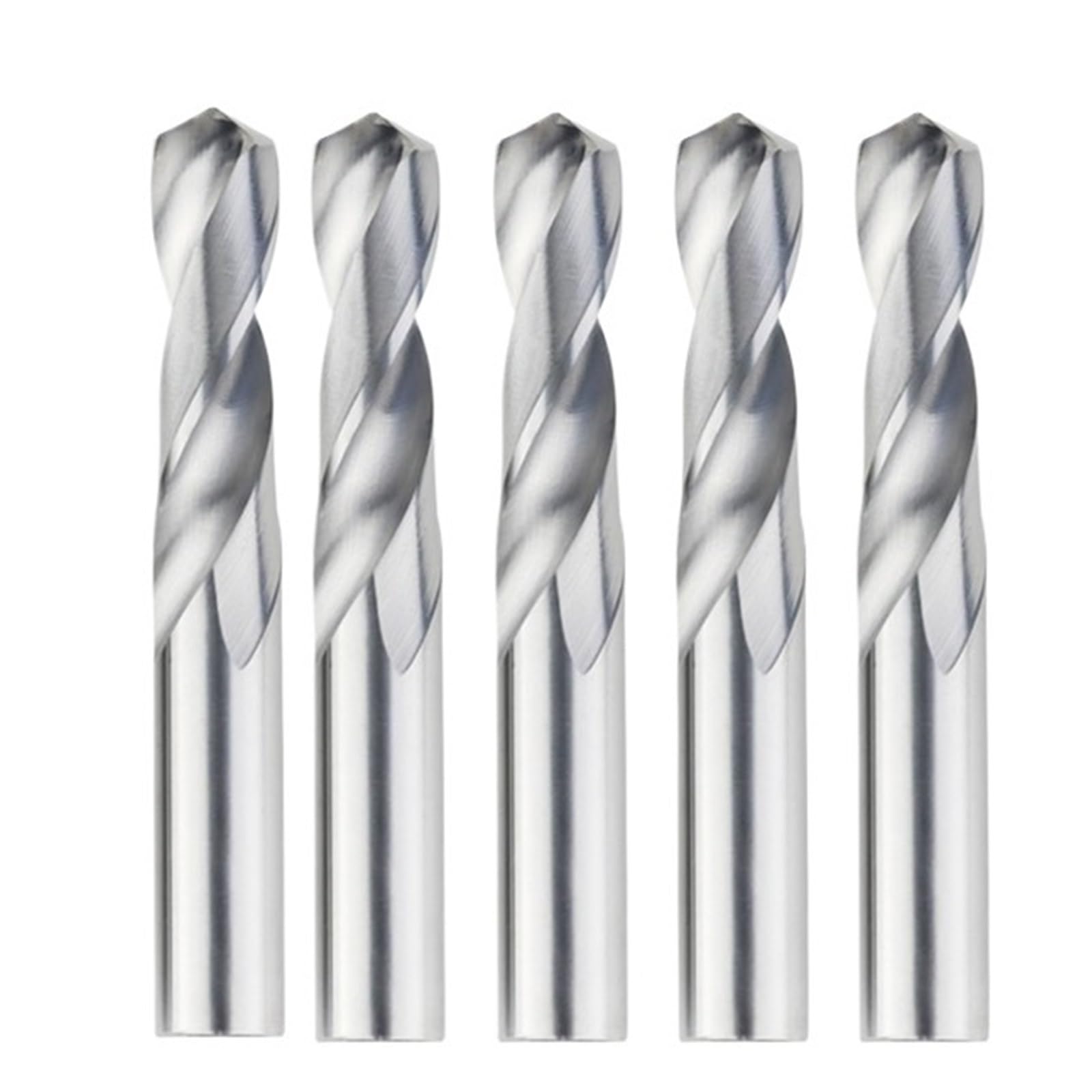 1/5 szt. Wiertła z węglika wolframu do CNC Gwist 1,0-20 mm frez obróbki metalu(5pcs,4.8mm)