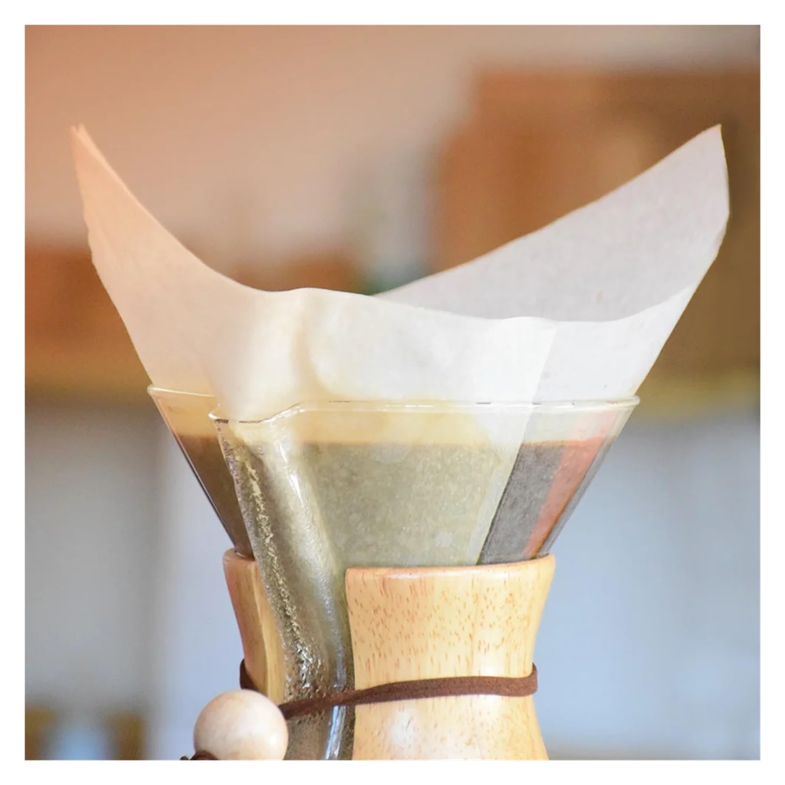 Lot de 500 à 1000 filtres à café en papier en forme de V, cône en pâte de bois, passoire à café, sac, infuseur à thé expresso, accessoires(White500pcs,V02(2-4 servings))