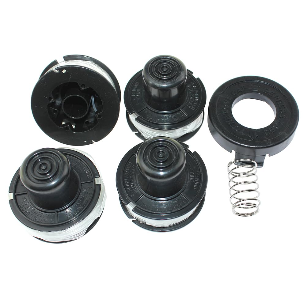 Spool Line & Cap For Black & Decker 82300 82310 82312 CST500 CST800 GE600 GE800 GLC12 GL250 GL310 GL360 GLC500 ST200 ST300 ST400 ST1000 ST3000 ST4000 ST4050 ST4400 ST4500 ST5000 ST6500 ST6800 ST7600