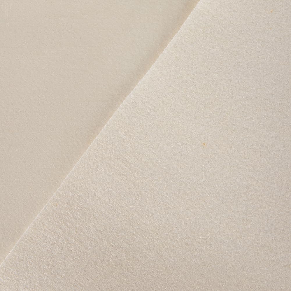 Oscar and Ivy Wool Blend Craft Felt Fabric 1/2 Metre 50cm x 90cm (Natural)