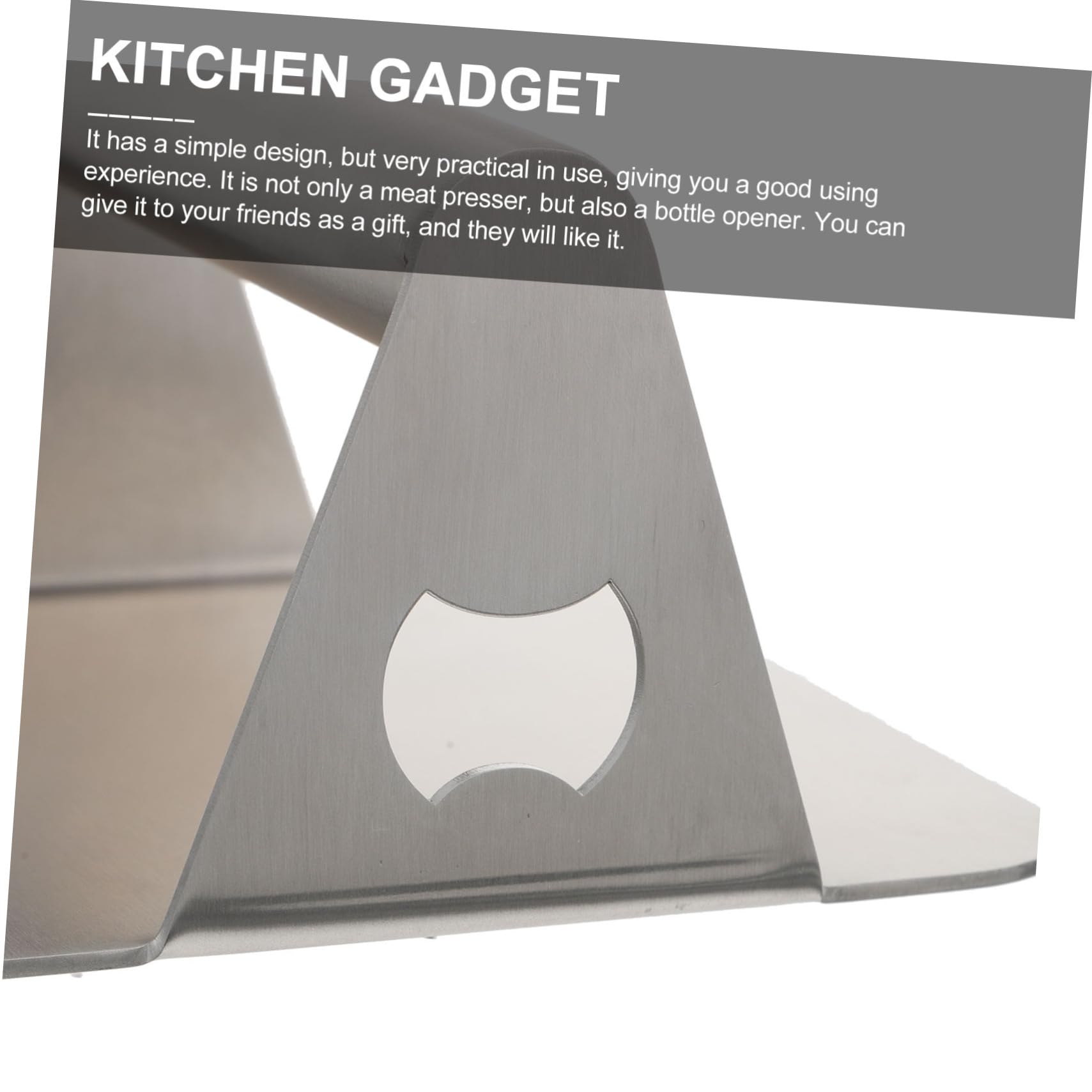 Hemoton 1pc Stainless Steel Burger Presser Cake Mold Durable Meat Pressing Tool for Easy Burger Making Compact Design for Home Professional Use Present for Cooking Enthusiasts