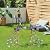 XONOR Metal Peacock Garden Statues Peacock Yard Art Outdoor Sculptures for Home Patio Lawn Backyard Décor, Set of 2 (Peacock)