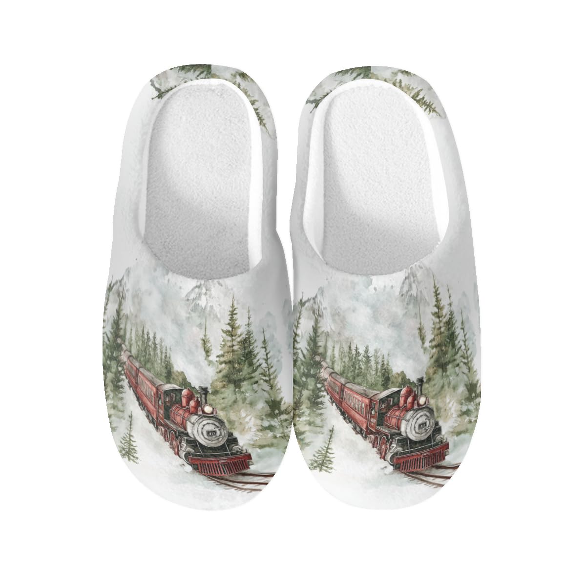 Pantoufles en coton antidérapant avec semelle ergonomique M - 7
