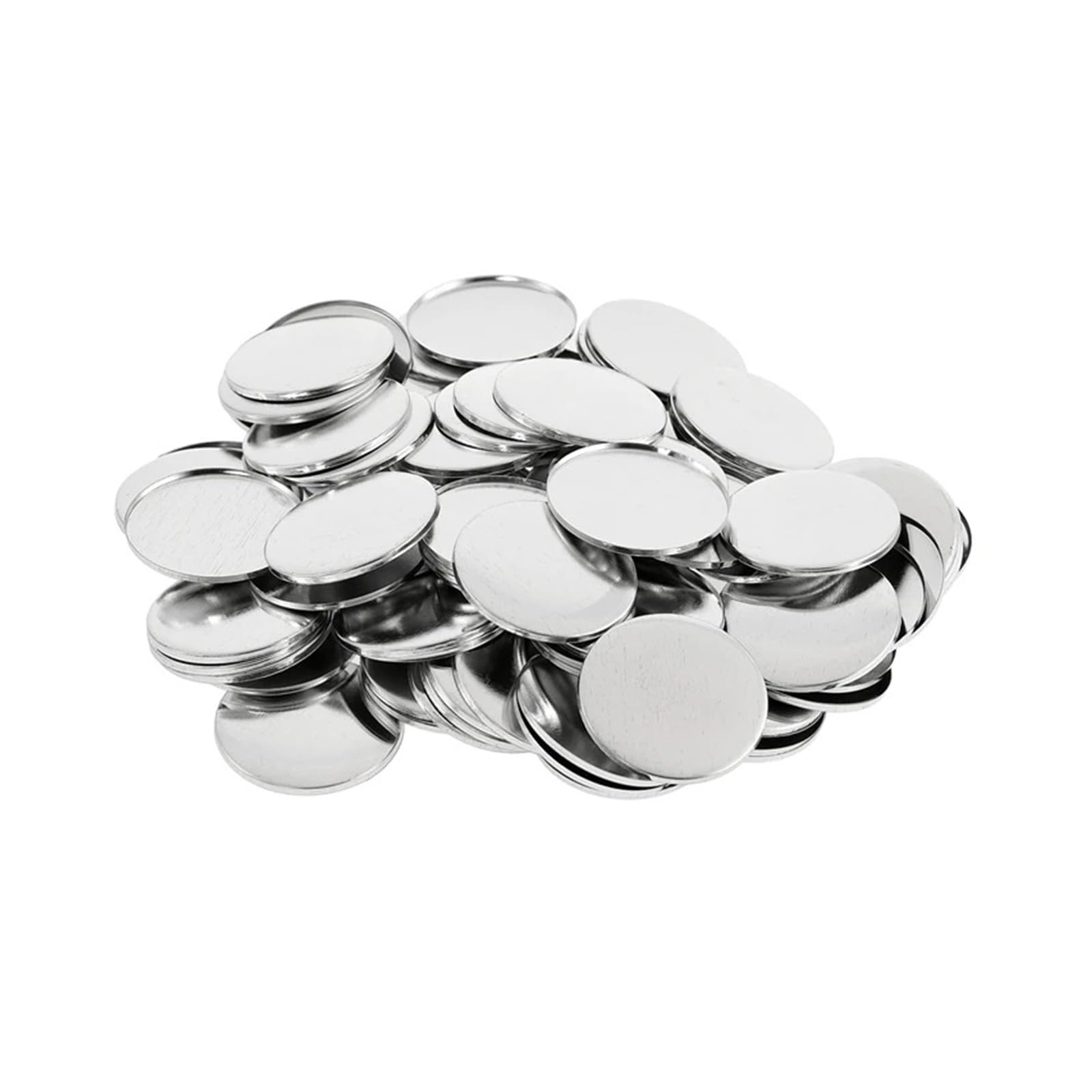 100 szt./zestaw dwustronnych breloków do kluczy, przypinek, przypinek do kluczy, przypinek do kluczy, przypinek okrągłych DIY Produkcja DIY(32mm,Mixed Base)