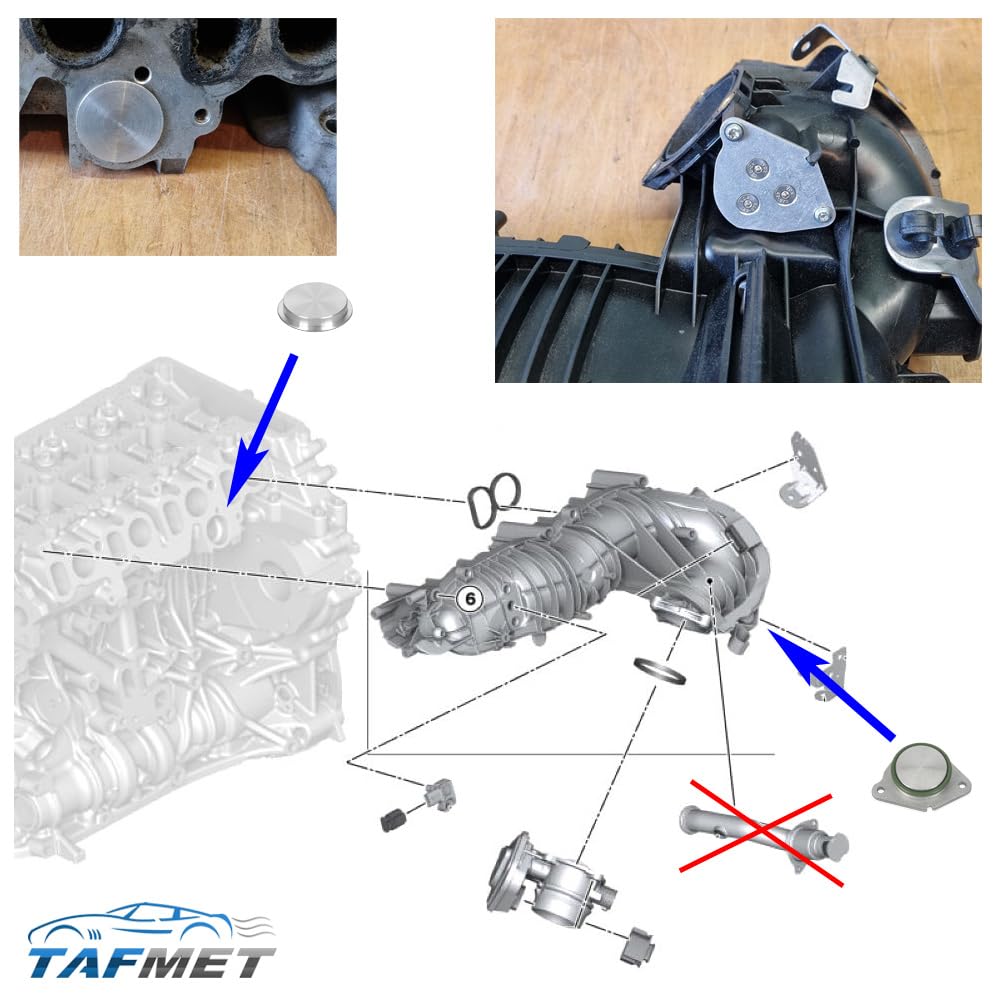Valvola EGR + Kit Eliminazione Radiatore EGR per motori Diesel BMW 2.0 N47 N47S