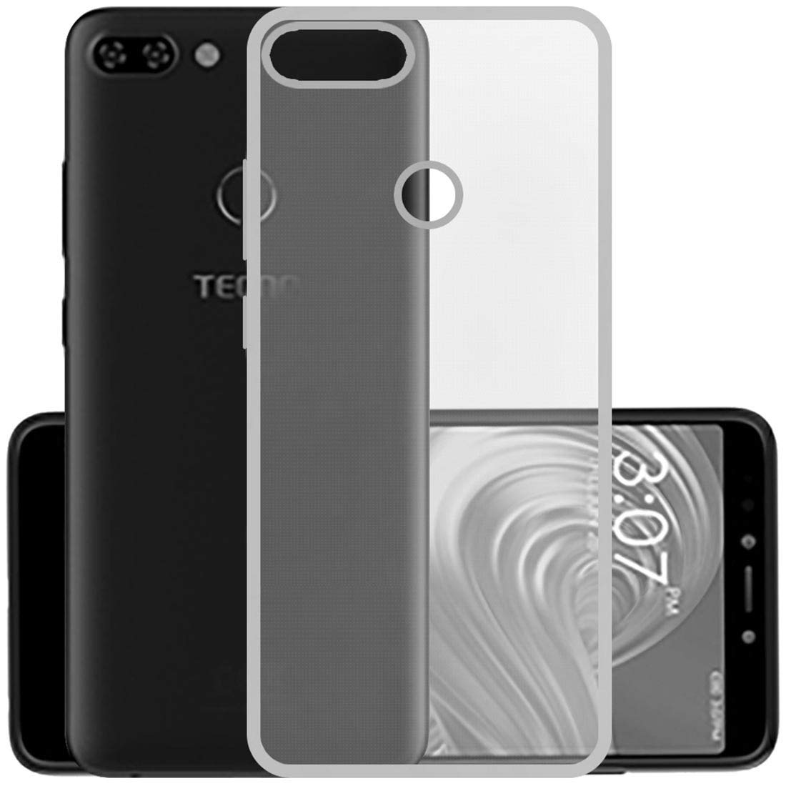 Casotec Basic Case for Tecno Camon i Twin (Thermoplastic Polyurethane_Clear)