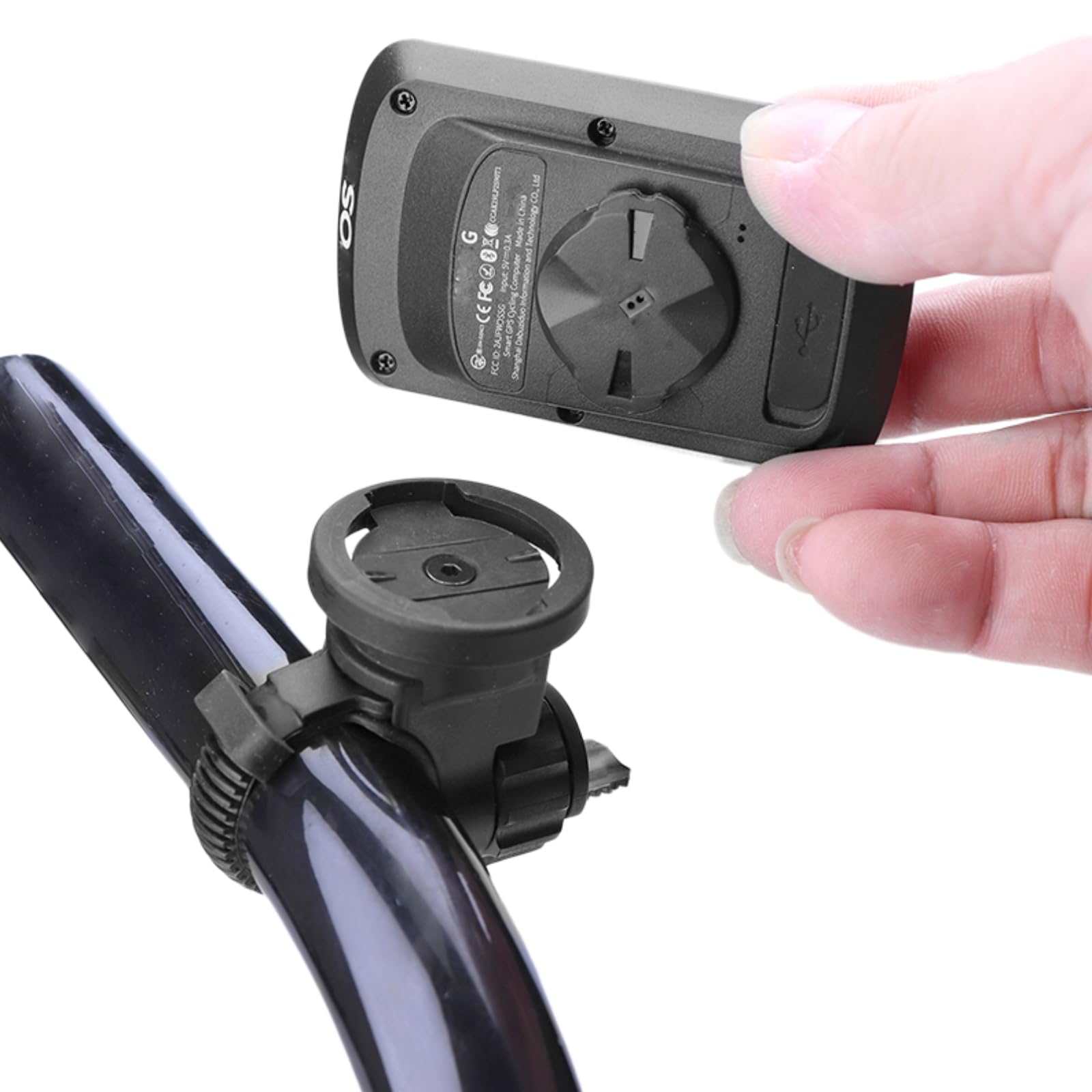 Soporte de computadora para bicicleta compatible con adaptadores Garmin/Mage ne/G G+/IGPS Soporte de correa compatible con manillar TT Rest Triatlón Aero Bar bicicleta de carretera