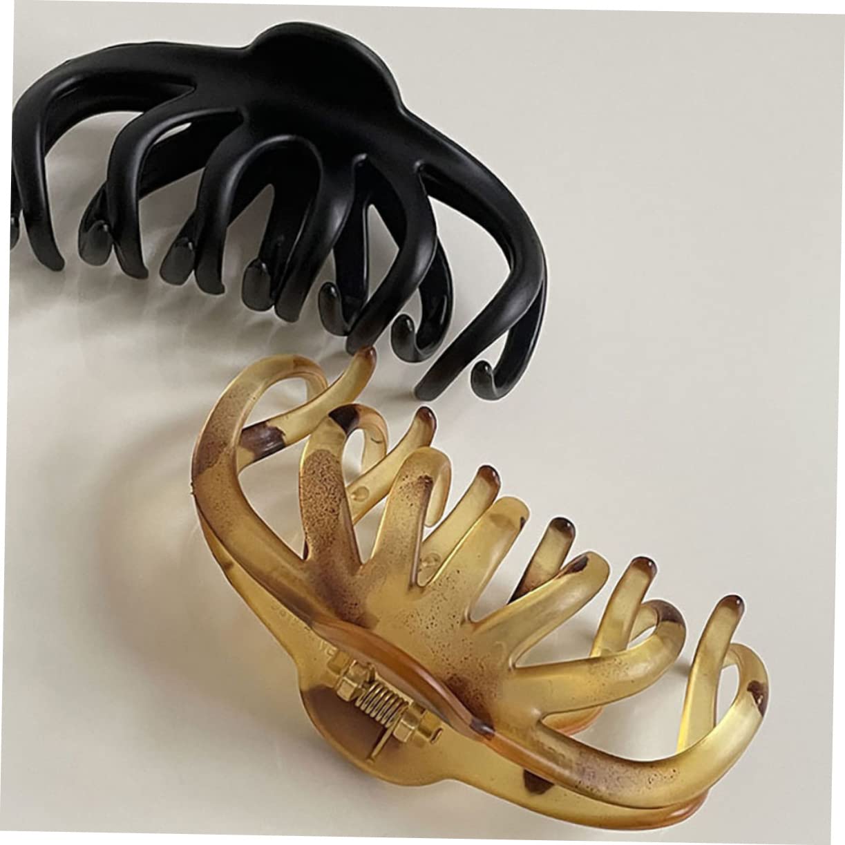 FRCOLOR 10pezzi Fermagli Per Retro Da Accessorio Elegante Per Acconciature Clip Per Coda Di Cavallo Per Medi e Spessi