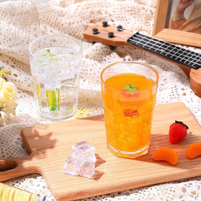 Image of 300ml Clear Glass Tumbler, Highball Drinking Glasses for Cocktails, Juices, Milkshakes (5, 300ML)