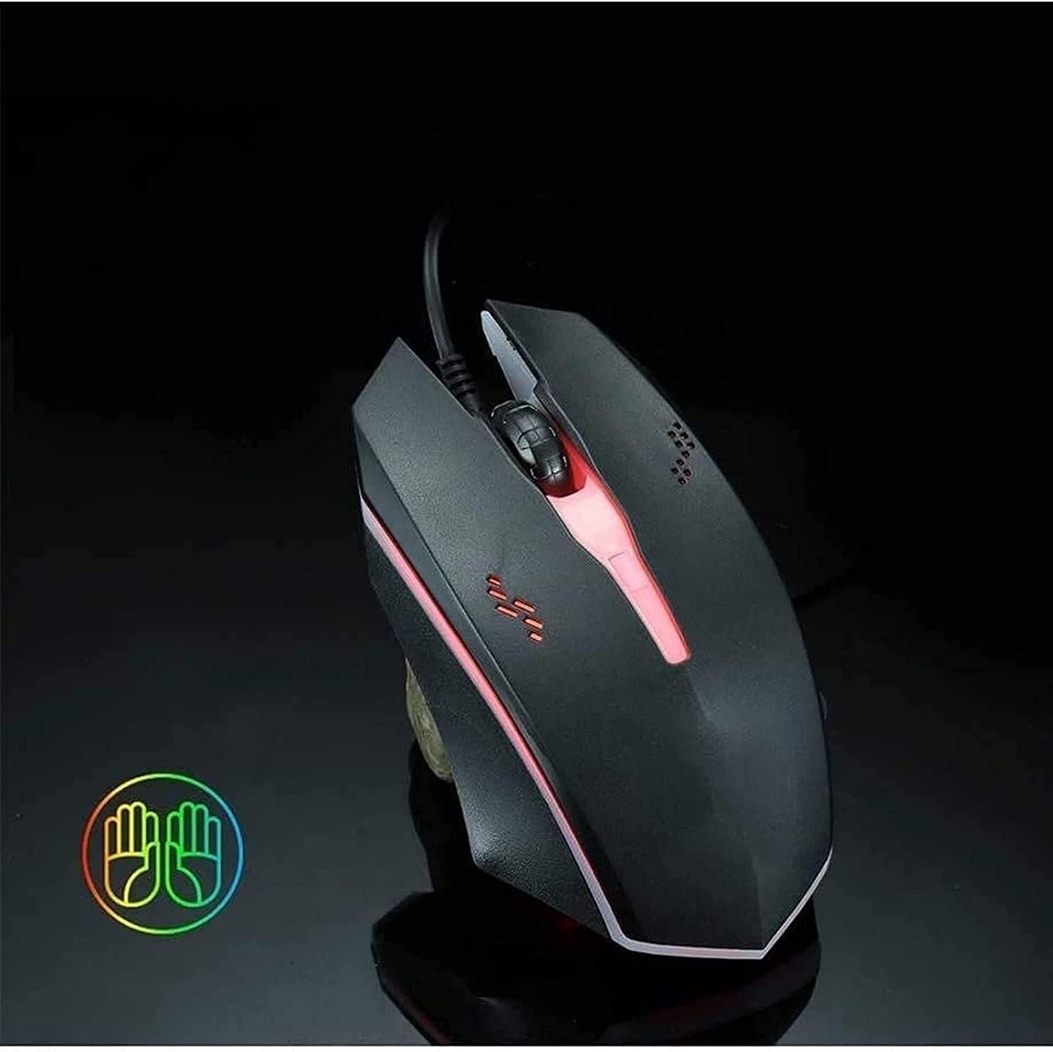 Mechaniczna klawiatura i mysz RGB Game 104-klawiszowy niebieski przełącznik
