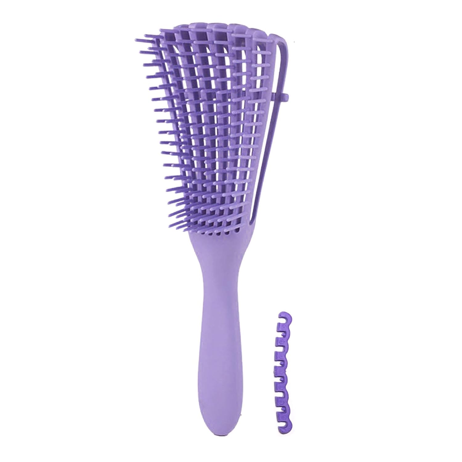 Flexi Detangling Brush 4c Hair Detangler Brush for Curly Hair Wet Thick Kinky Hair, Light Purple