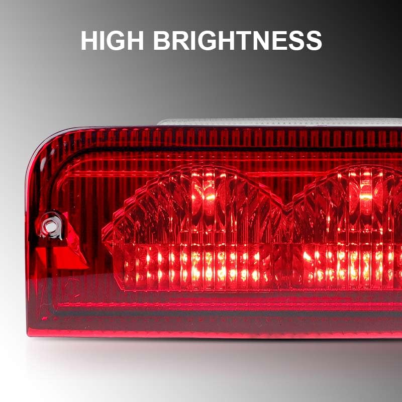 Troisième feu stop LED rouge et blanc pour Ford E-150 E-250 E-350 E-450 Série E - 5