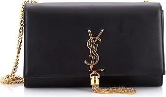 Saint Laurent, Pre-Loved Classic Monogram Tassel Crossbody Bag Medium, Black