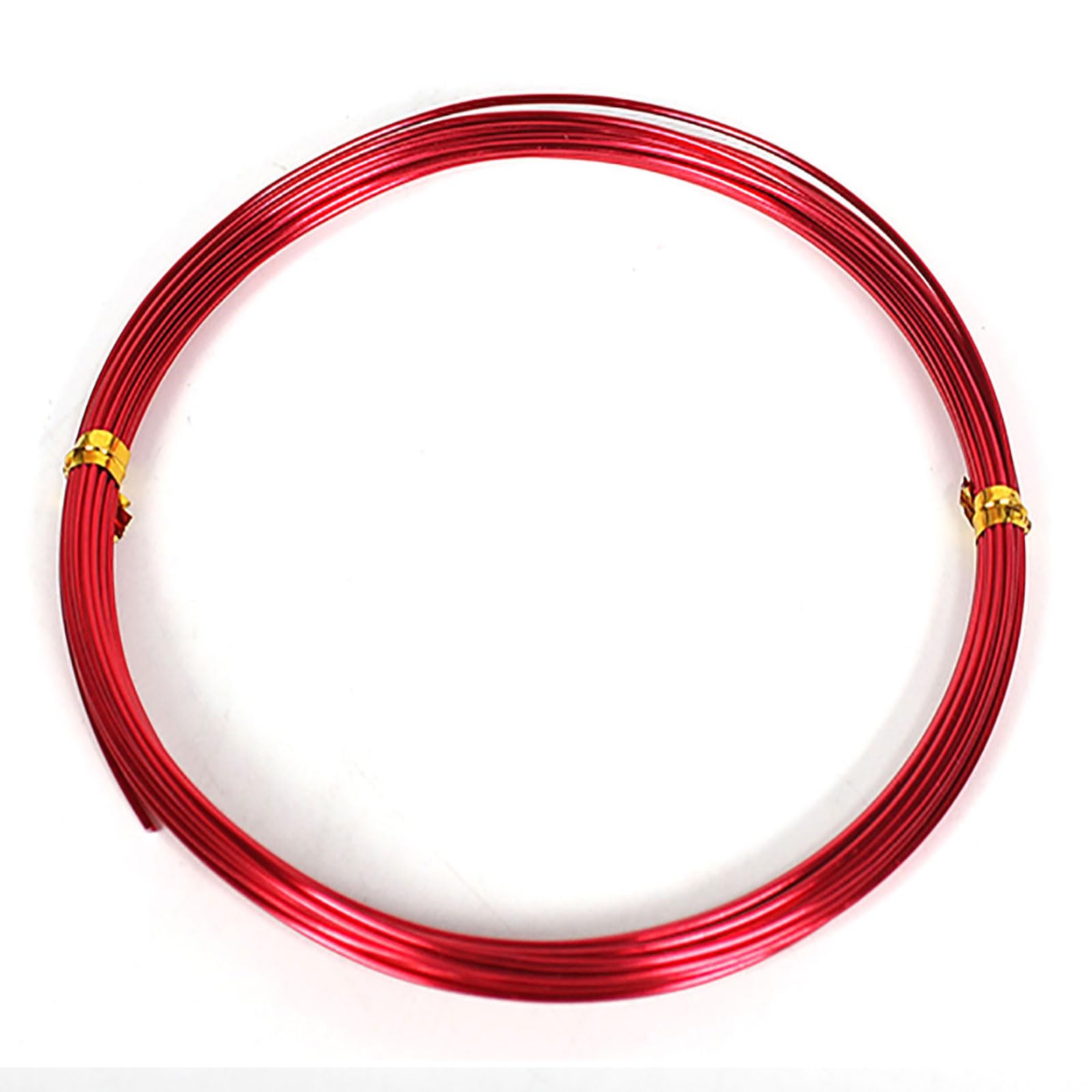 COYOUCO Colored Aluminum Wire 6 Colors Craft Wire Thin Hobby Wire Bendable Metal Craft Wire Beading Wire for Sculpture Floral Arrangement Project,Red