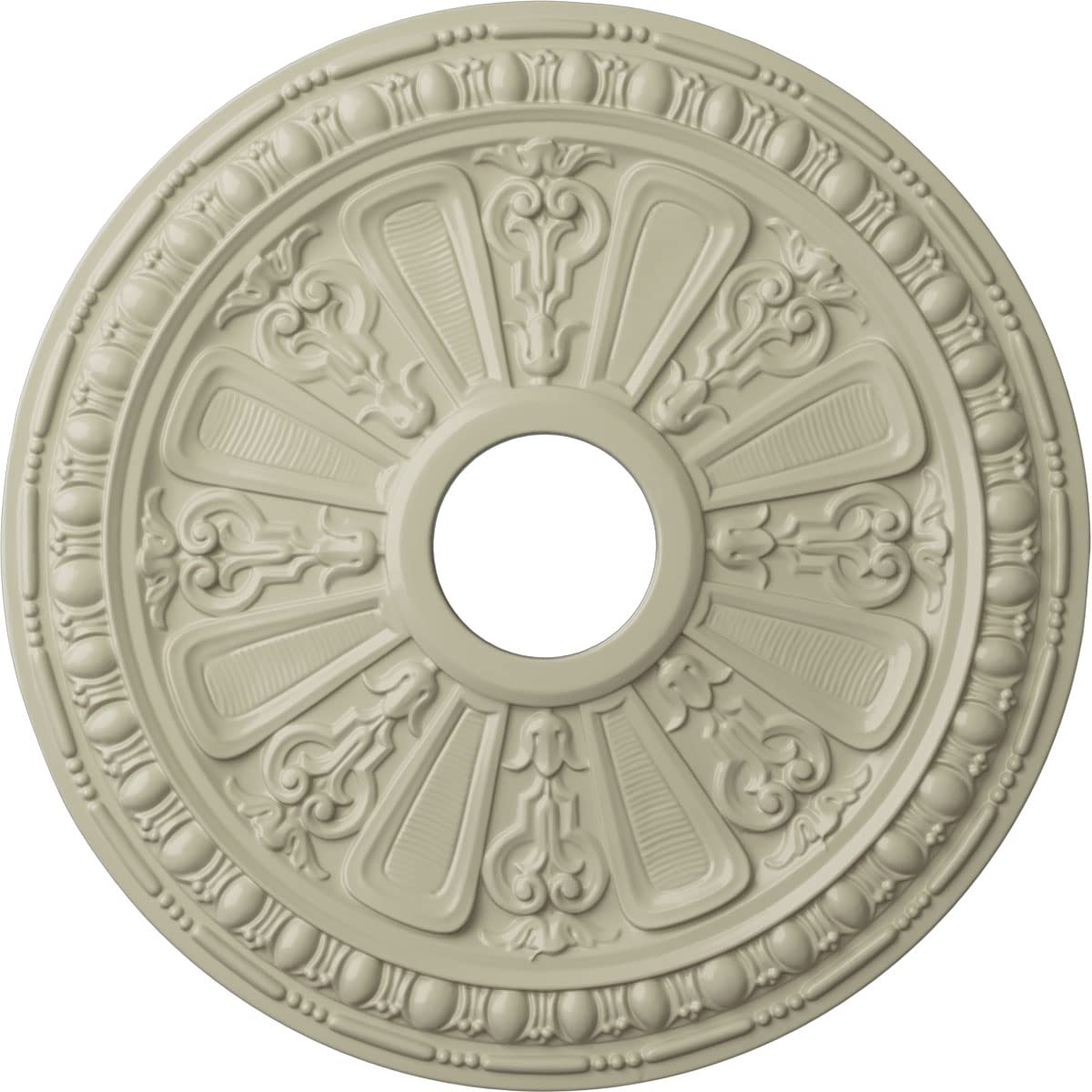 Ekena Millwork CM18RACYF Raymond Ceiling Medallion fits Canopies up to 5 1/8, Clear Yellow