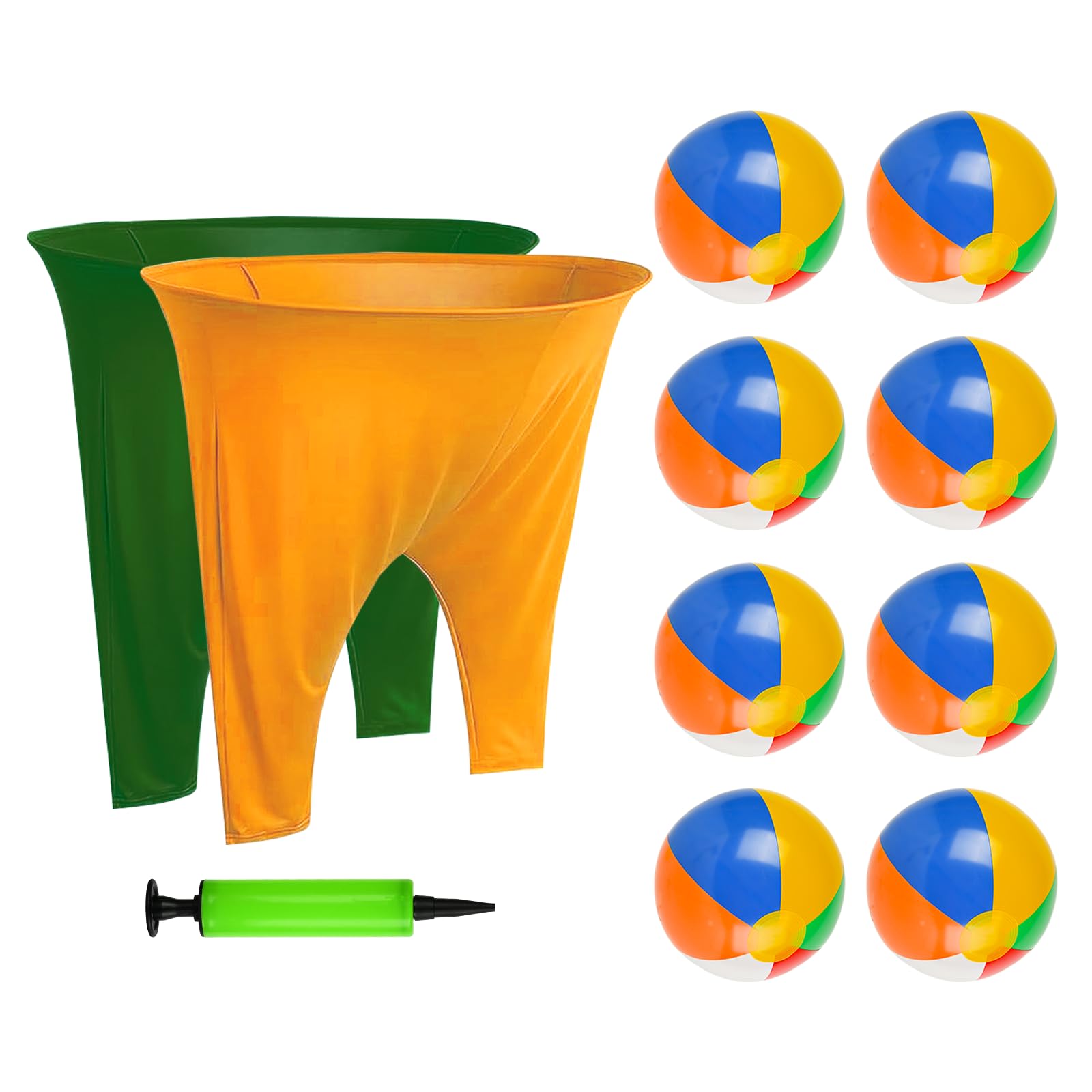 View 1 of 11PCS Granny Pants Yard Game, 2PCS Granny Pants with 8 Balls & 1 Pump, Giant Pants Outdoor Game & Big Pants Ball Catch Game, Granny Pants Game for Kids & Adults, Perfect for Family Reunion Games