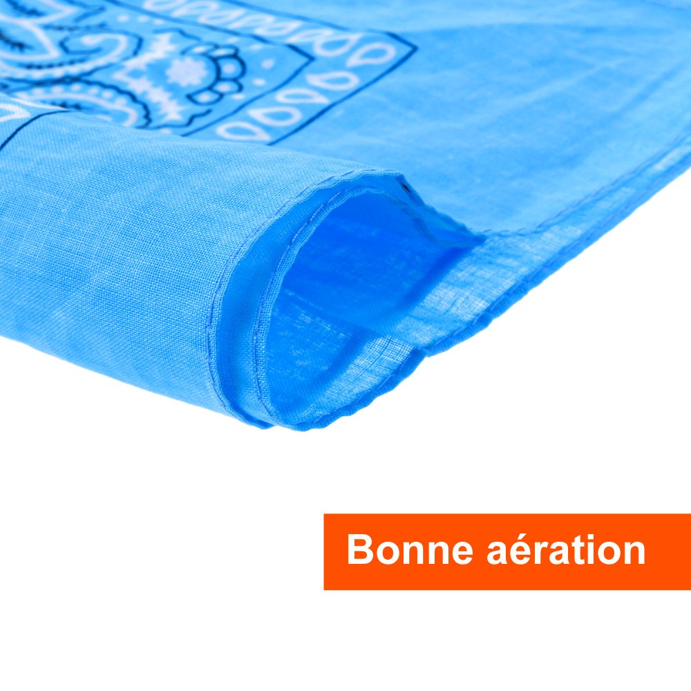 Anpro 12 bandanas pañuelos unisex algodón retro multicolor 55x55 cm