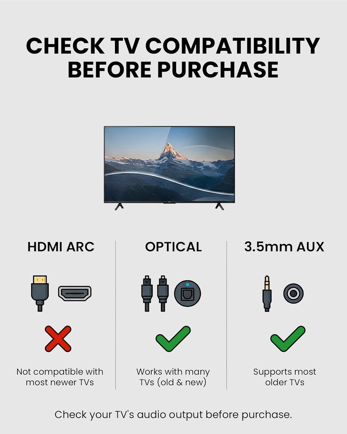 Avantree HT4186 Cuffie Wireless Auricolari a Collana Senza Fili per TV, PC con Trasmettitore Bluetooth, per Audio Ottico Digitale, RCA, AUX da 3.5mm, Plug & Play, Nessun Ritardo Audio