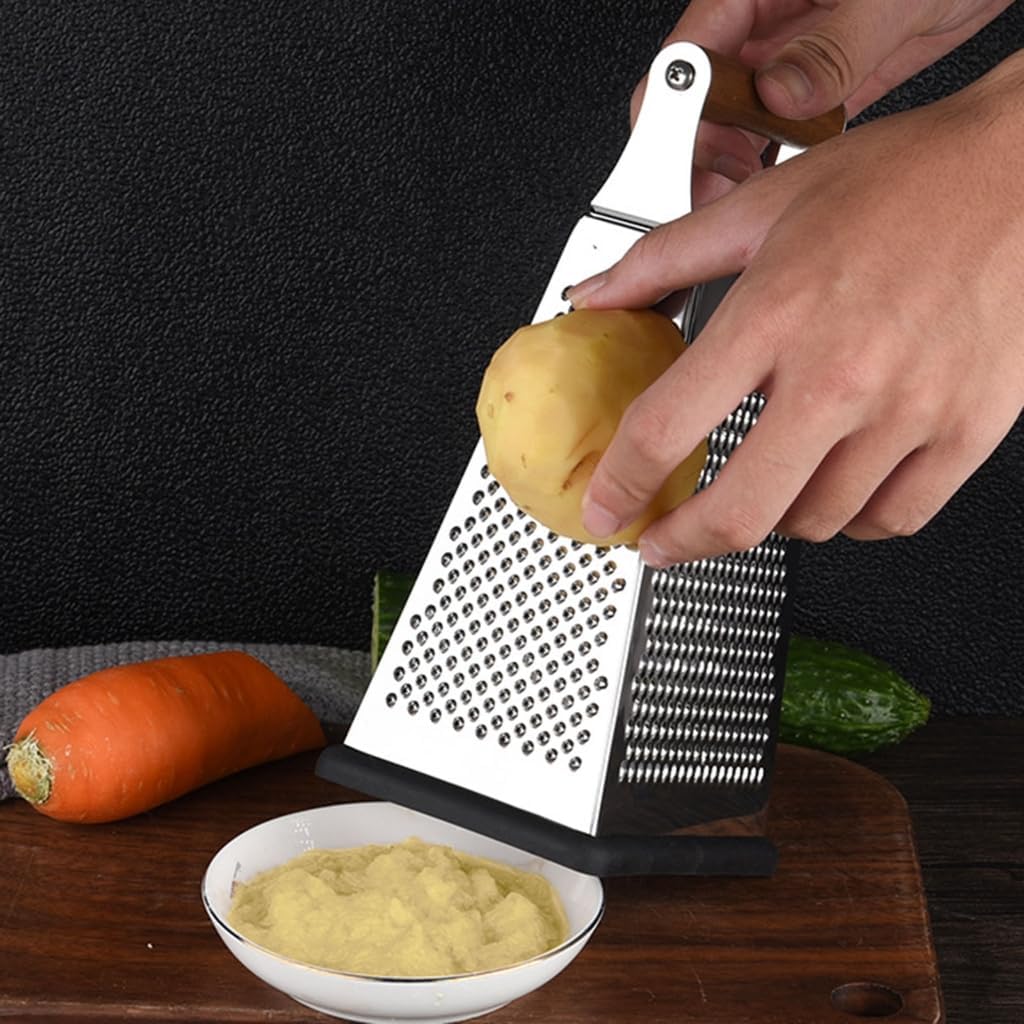 Stainless Steels Metal Box Grater Handheld Kitchen Food Shredders for Cheese